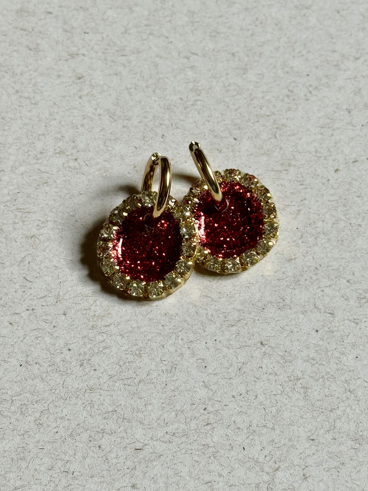Daily Gold - Red Glitter