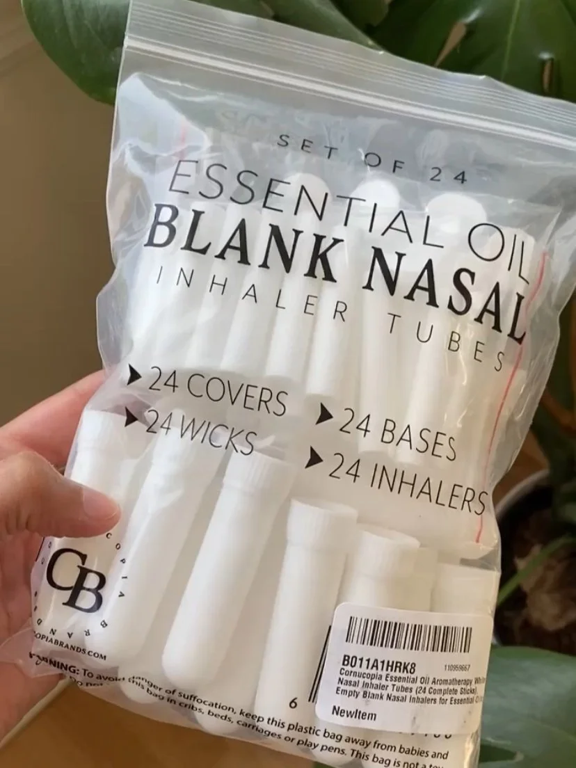 Blank Nasal Inhaler Tubes in Packaging