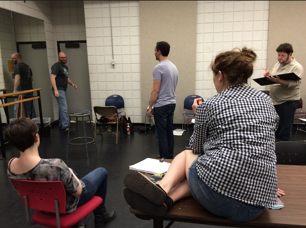 Rehearsal at Northern Kentucky University.