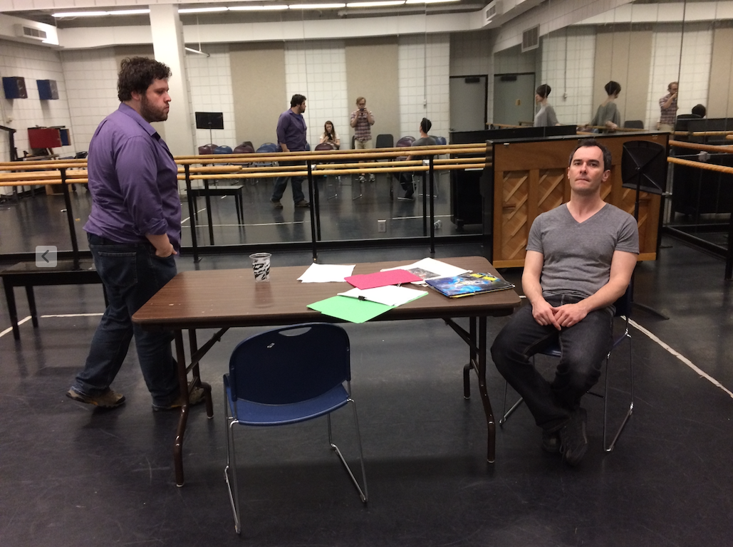 Rehearsal at Northern Kentucky University.