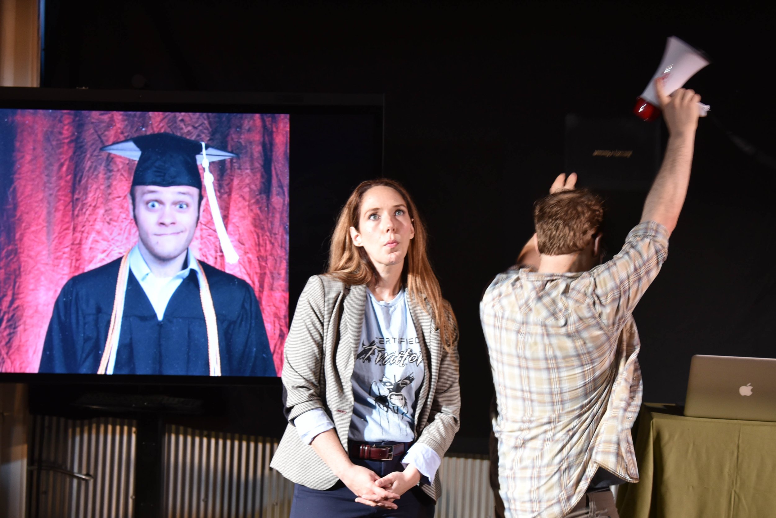 It says "Master of Arts" right on Ben's diploma. (Photo by Jeff Burkle)