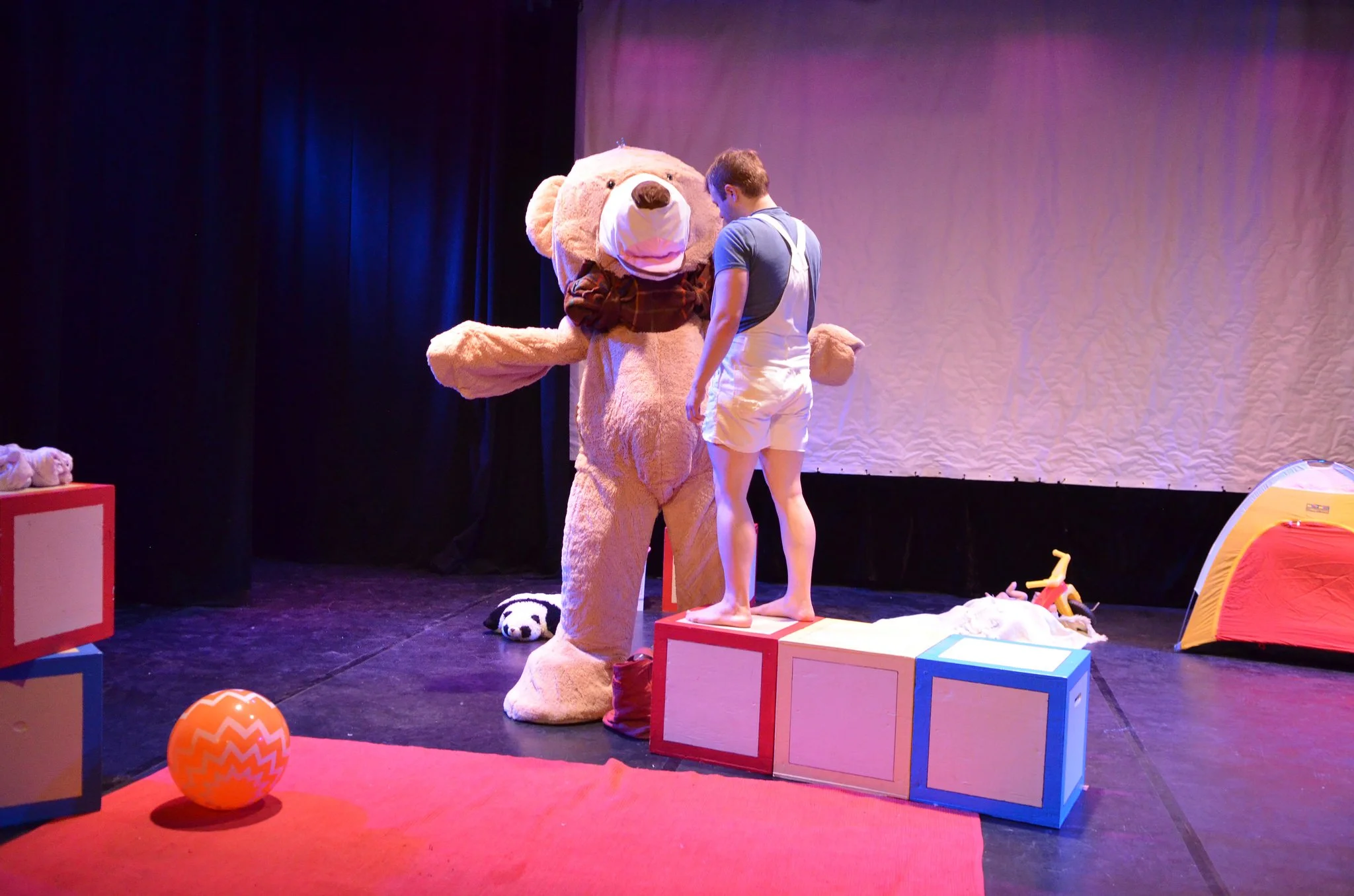 At long last, Brandon's beloved bear, Boo Boo comes to life and encourages him to move on from his past. [Photo by Jeff Burkle]