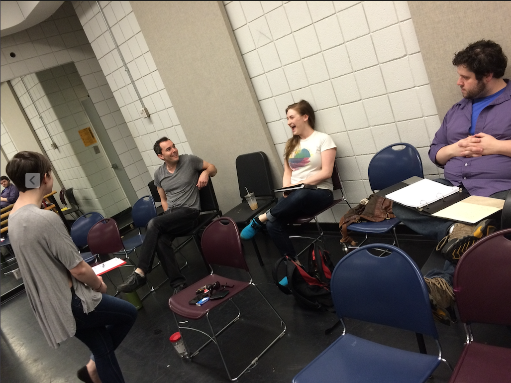 Rehearsal at Northern Kentucky University.