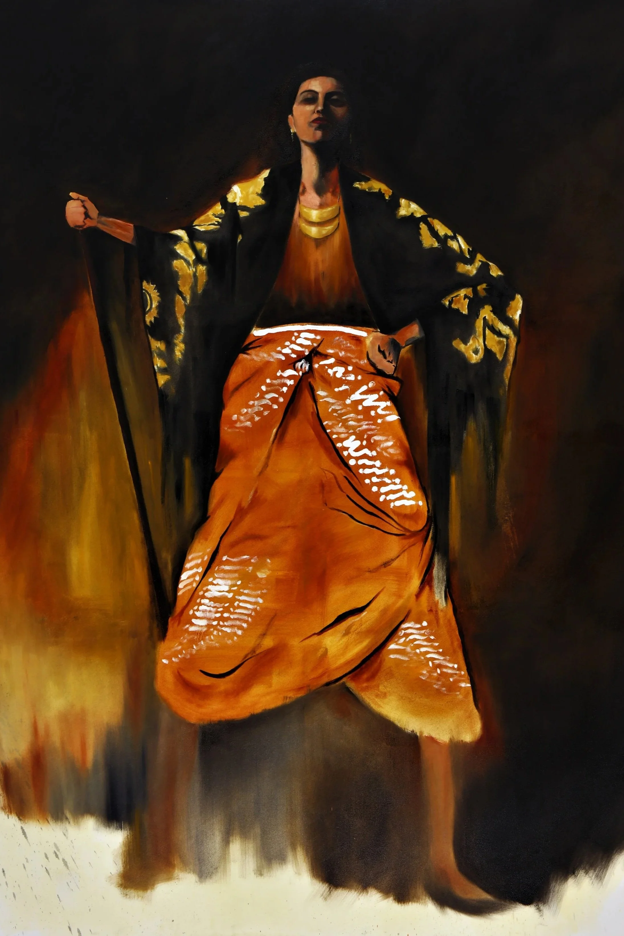 Unbowed. 150 x 200 centimetres. Oil on canvas. 2019.