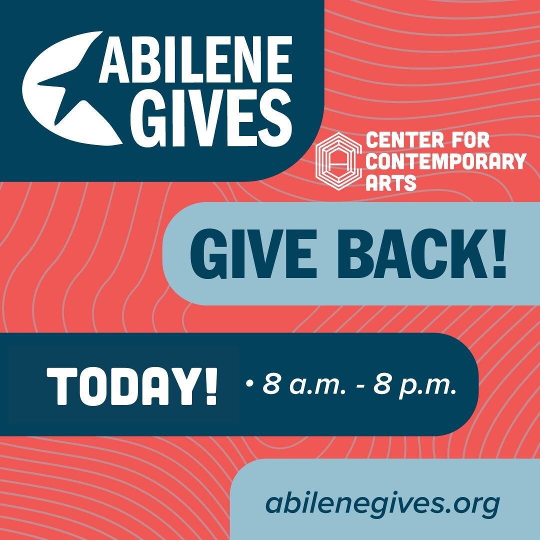 Abilene Gives is NOW! Help families afford summer art programming, teachers receive targeted quality training, and support local artists with your gift TODAY! #abilenegives #supportlocalart