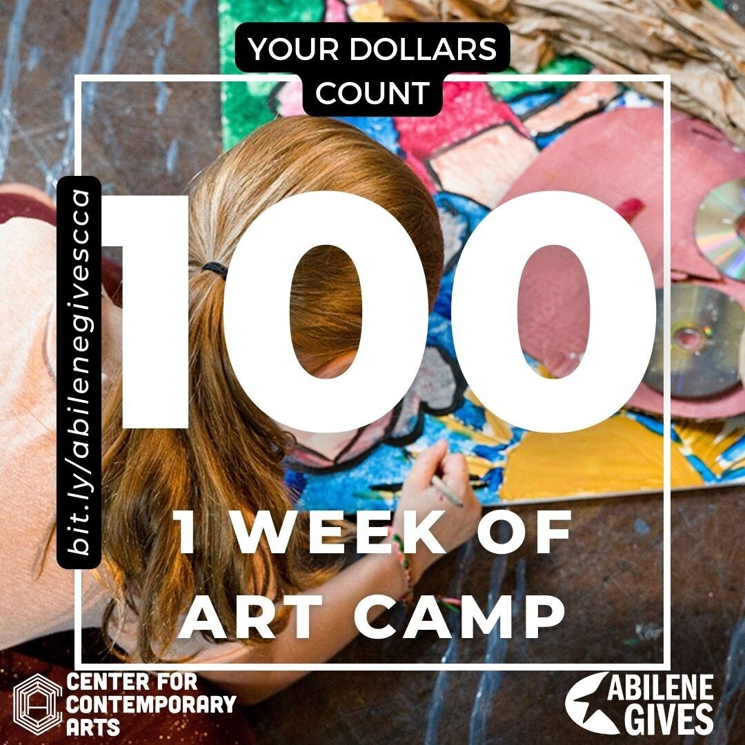 It is no surprise that we are in a childcare crisis in our region. We provide art camps all Summer long, specifically to help address the gap for working parents. Your $100 gift provides one full week scholarship for a kid to attend an artist-led cam