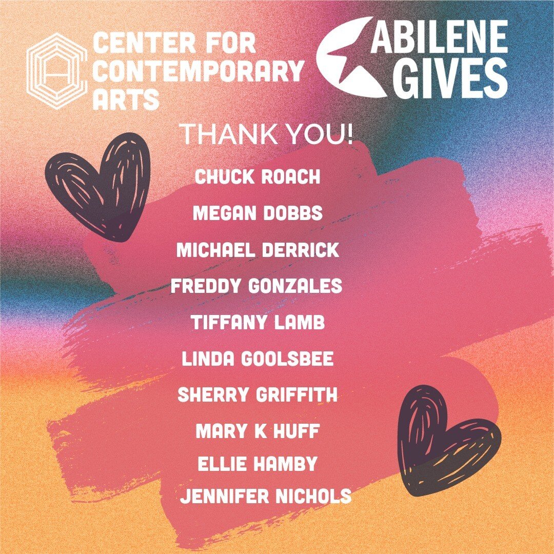 Thank you, thank you, thank you to those who gave on their lunch hour! We still need YOU. Every dollar benefits our local community. #abilenegives #supportlocalart #givewhereyoulive