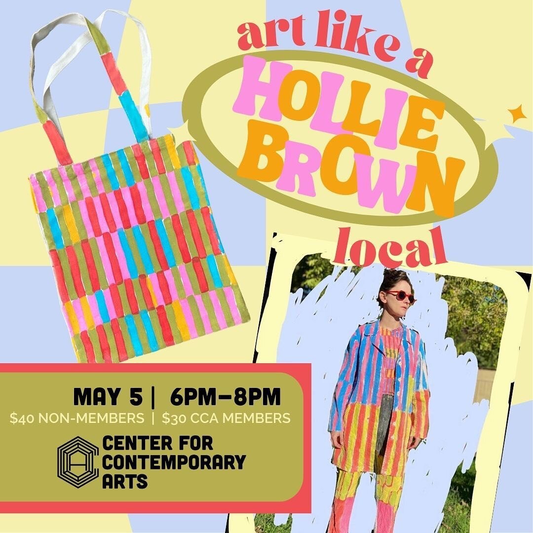 There&rsquo;s still time to grab your tickets for tomorrow&rsquo;s Art Like A Local! 🎨

Create your own painted recycled canvas tote in the style of artist Hollie Brown! Hollie will guide you through how to paint on fabric and create a color block d