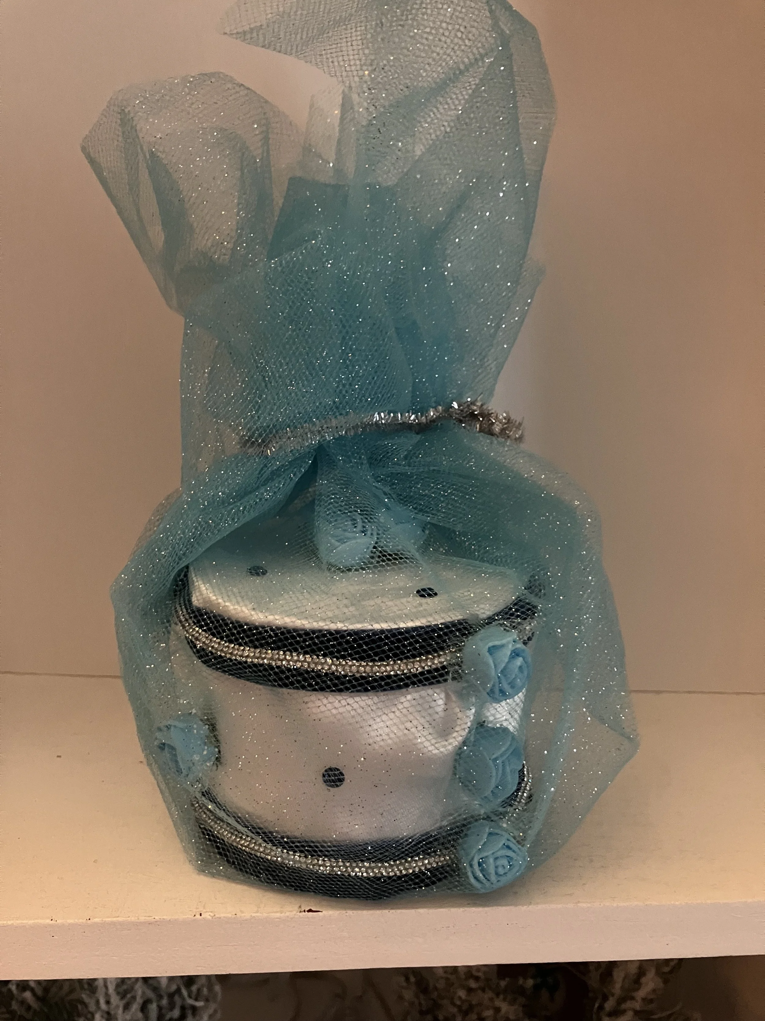 Sonic Myth personlized message, Round satin box, velvet pouch,