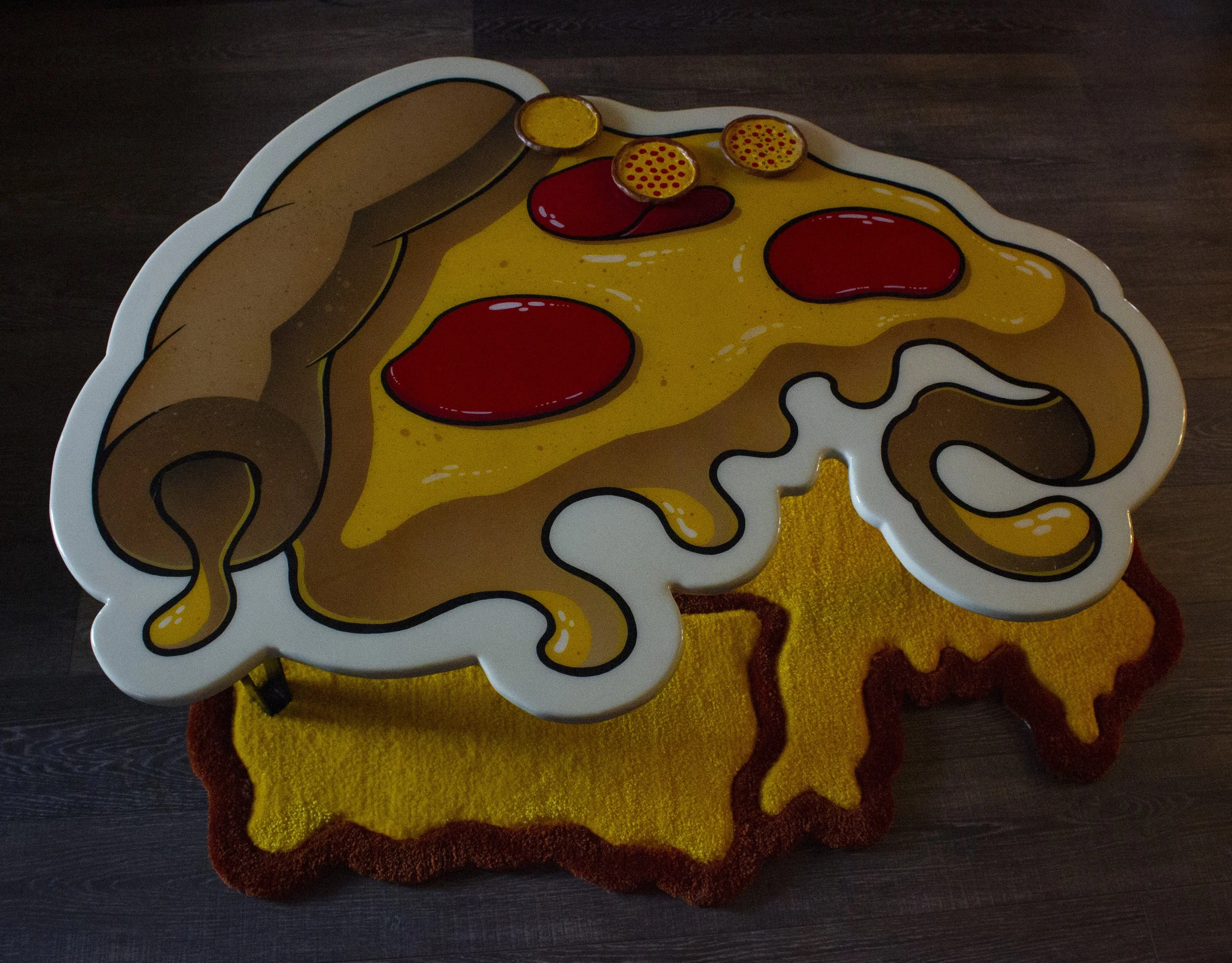 Pepperoni Pizza Coffee Table
