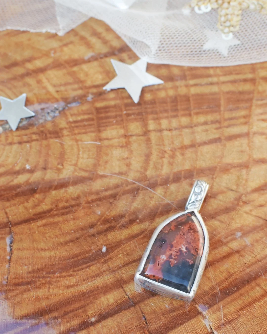 Red Plume Agate Catacomb Arch