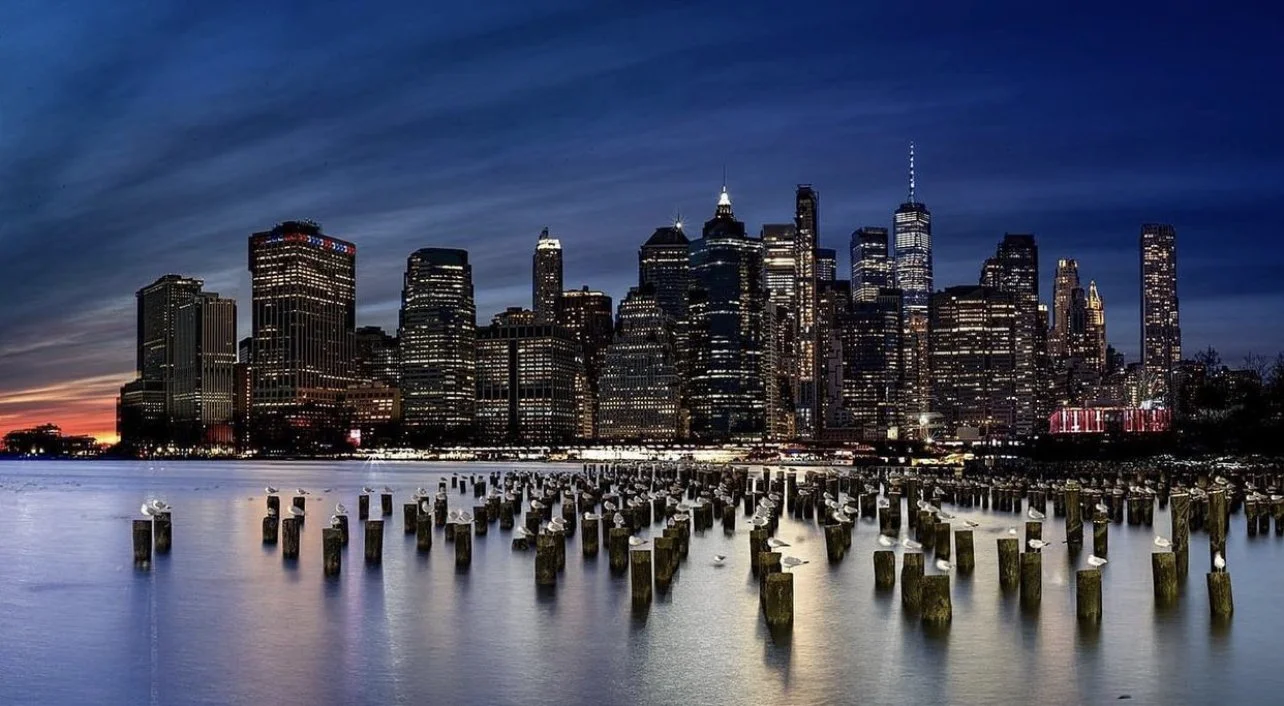 View of lower Manhattan from Old Pier One