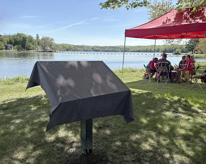 Unveiling of new marker, Turner's Falls, MA, 2026
