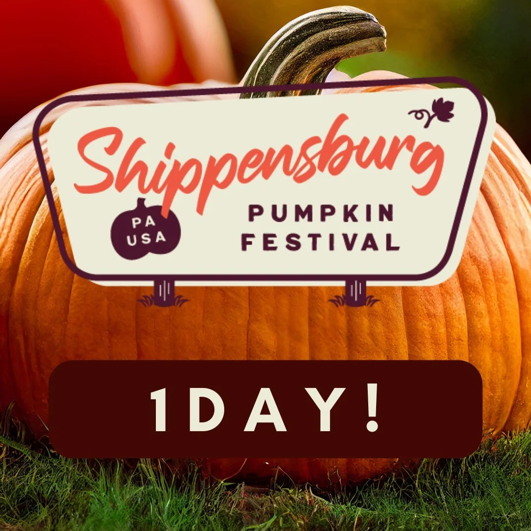 1 DAY Until the Shippensburg Pumpkin Festival, and we can't wait!! 🎃 Don't miss this incredible FREE event! 

Join us at the Shippensburg Fairgrounds tomorrow (Saturday) 11 AM to 6 PM, and this Sunday 12 PM to 3 PM!