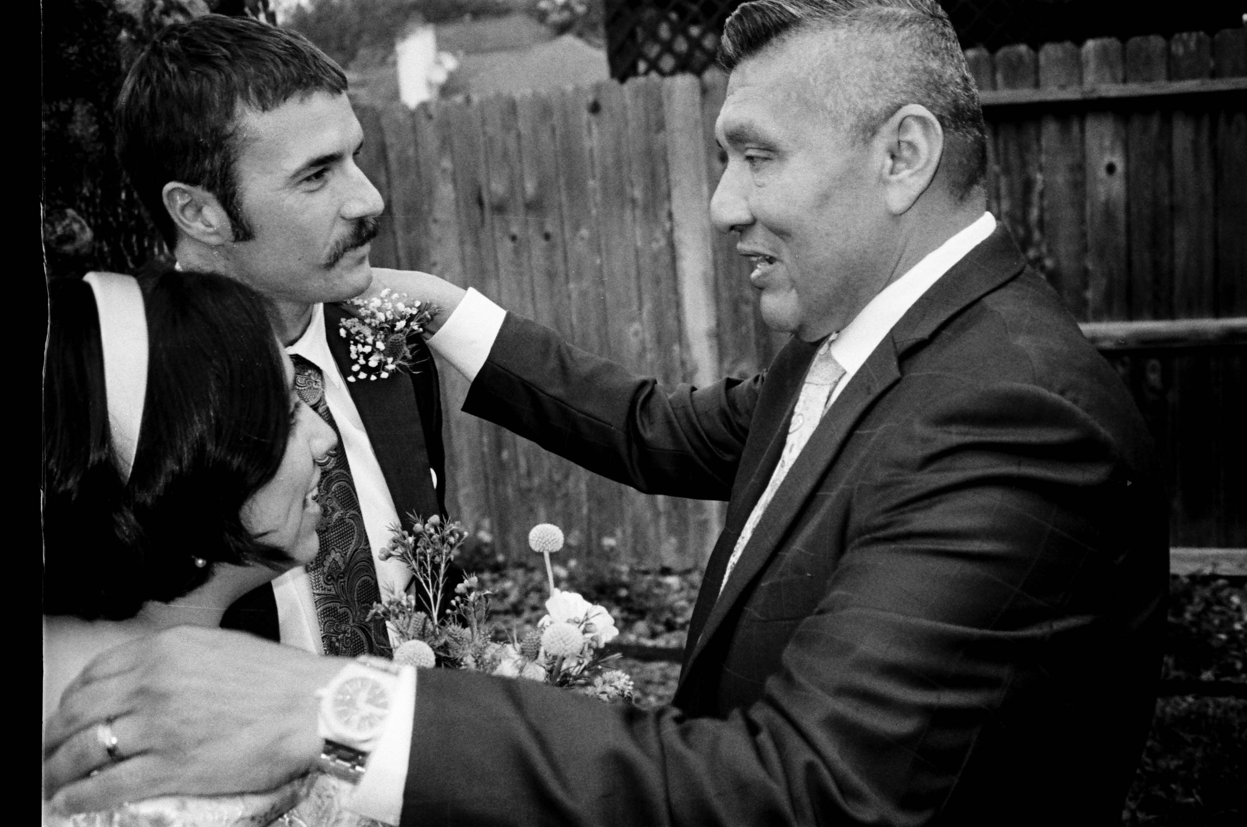 an intimate houston backyard wedding - halli + carl