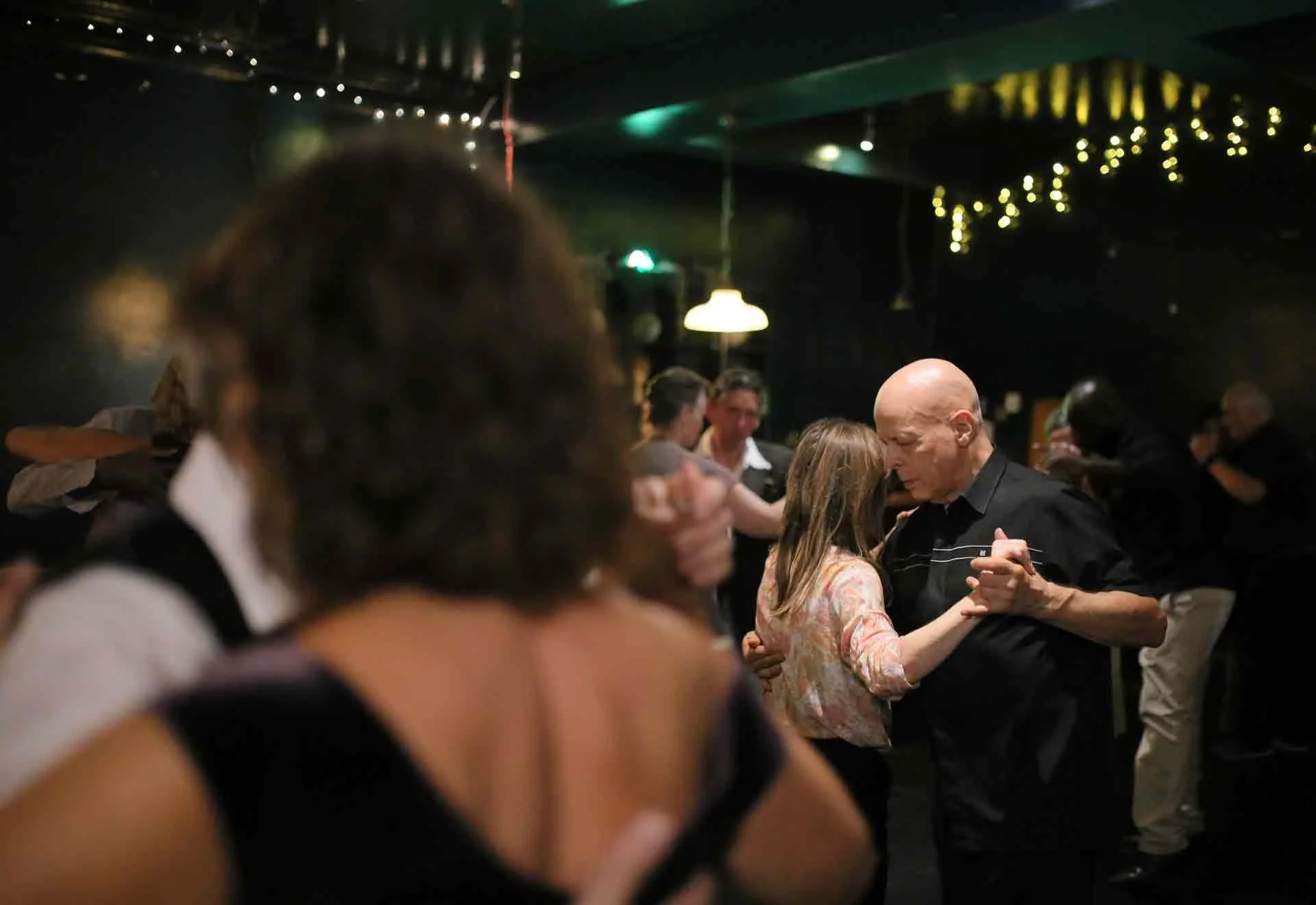Tim and Laura dancing in Tango 178 a social tango club running every Sunday in the New Cross House Pub in South LondonBring a friend new to tango 178 Free