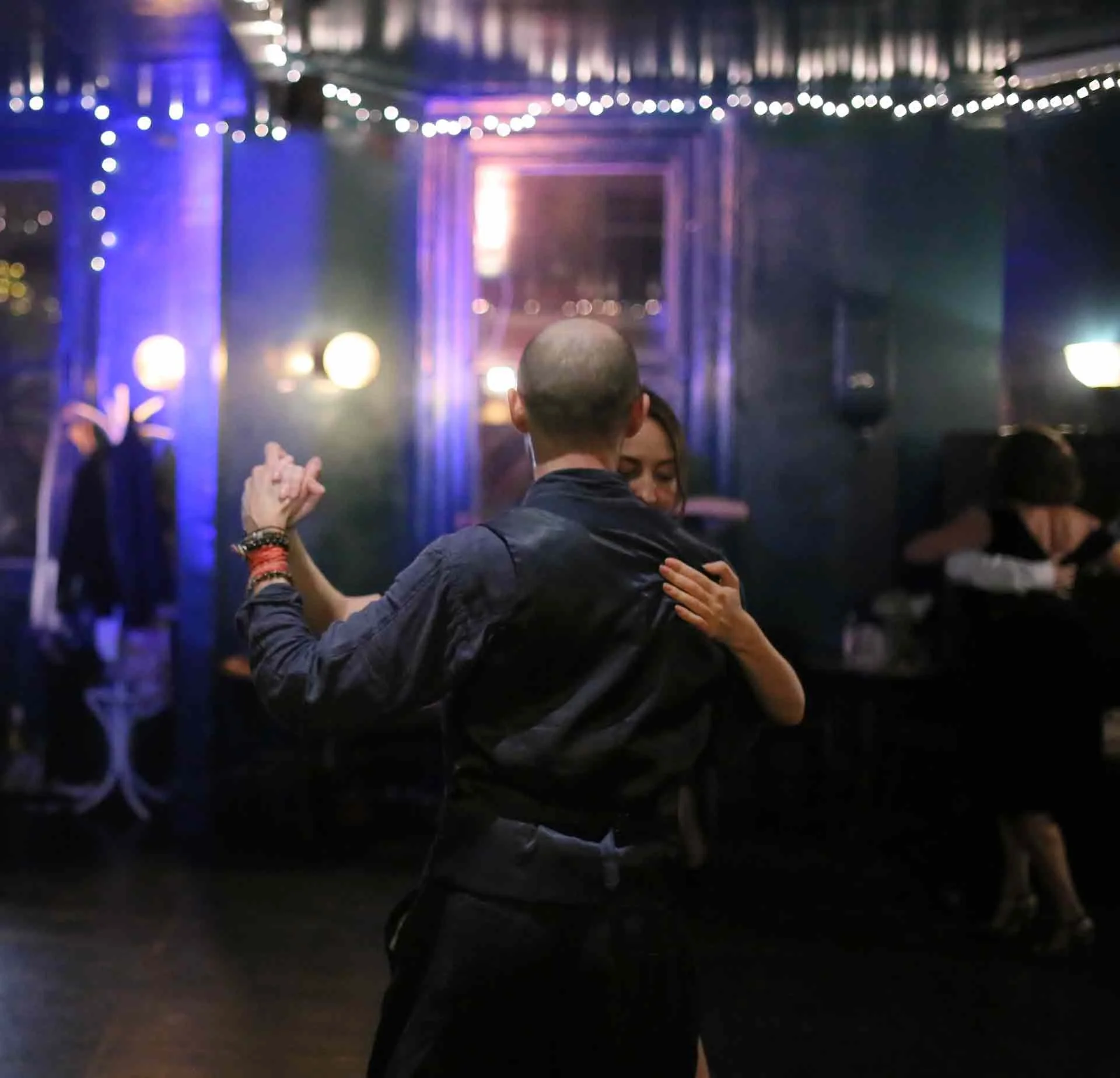 Si and Oxana dancing in Tango 178 a social tango club running every Sunday in the New Cross House Pub in South LondonBring a friend new to tango 178 Free