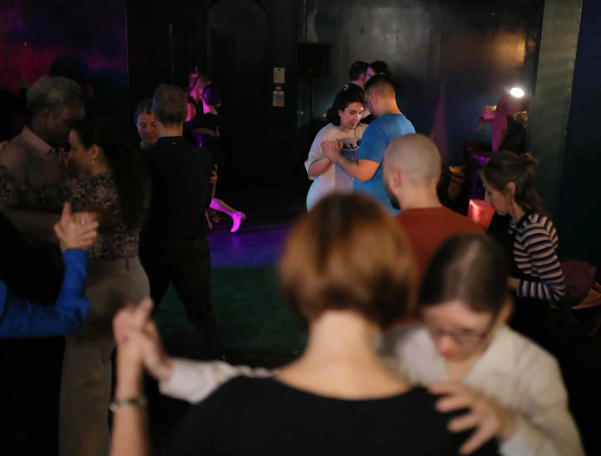 Class on the evening when Juan Martin Cararra and Stefania Colina performing at Tango 178 London Tango Classes  