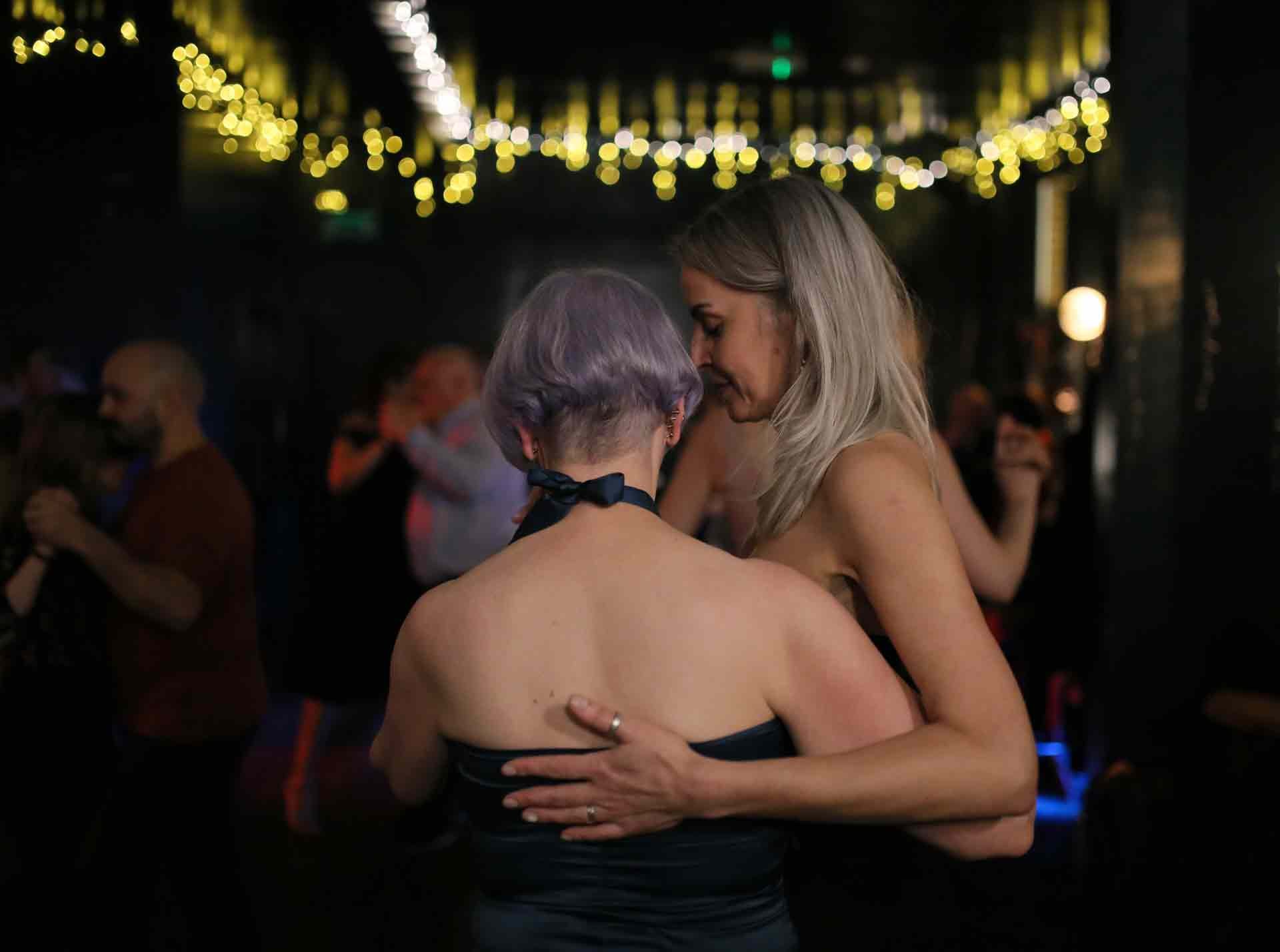 Kate and Ursula dancing @ Tango 178 London Tango Classes @ The New Cross House, a dance night running every Sunday in South London