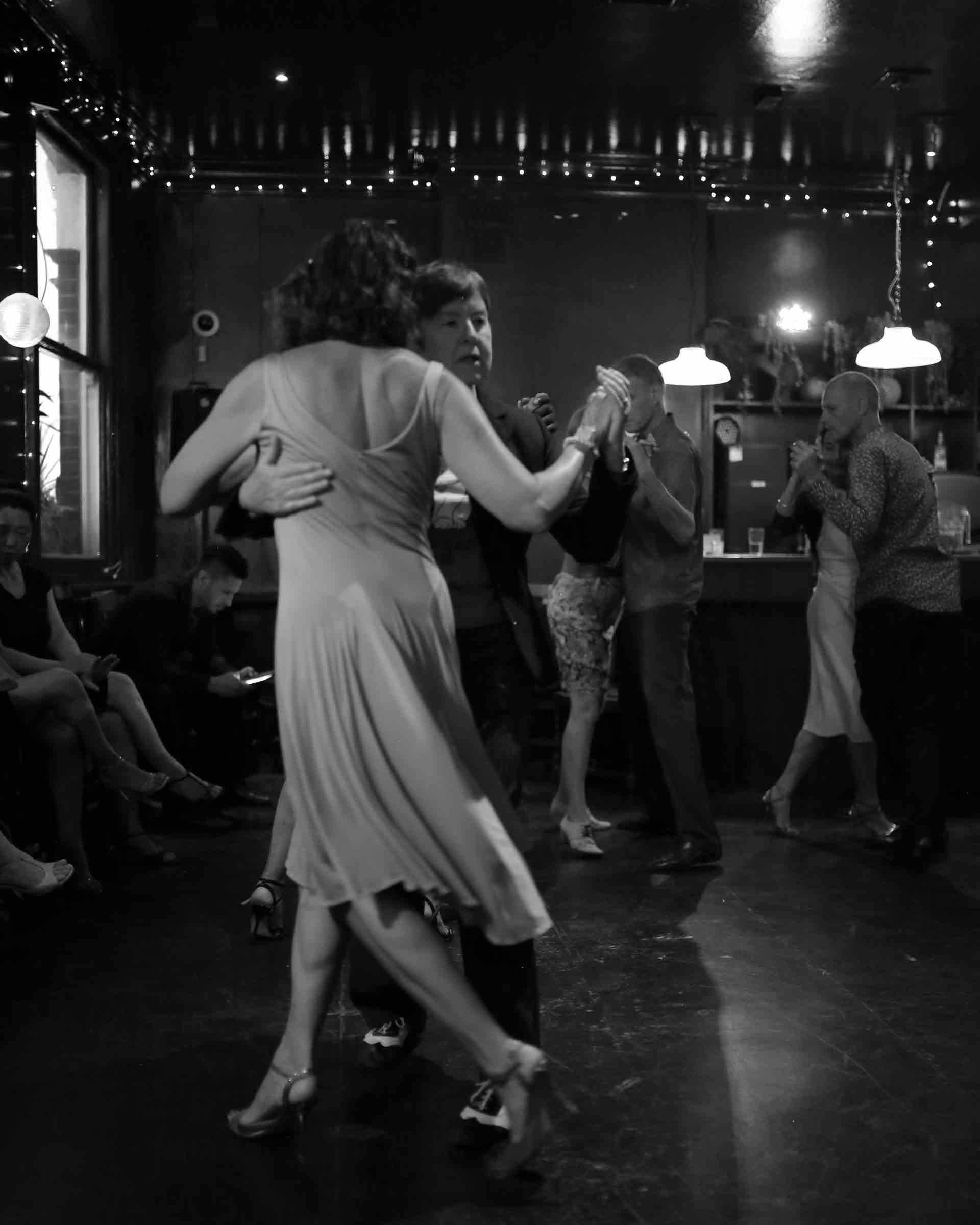 Laura and Wendy Natalia dancing in Tango 178 Sunday classes in the New Cross House London 