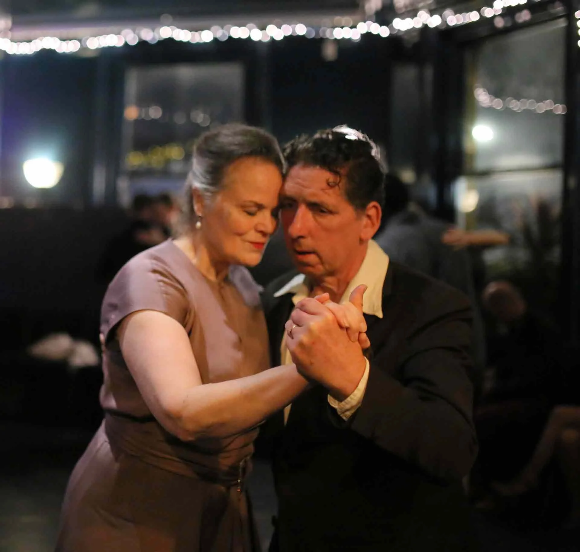 Ella and Alan dancing in Tango 178 a social tango club running every Sunday in the New Cross House Pub in South LondonBring a friend new to tango 178 Free