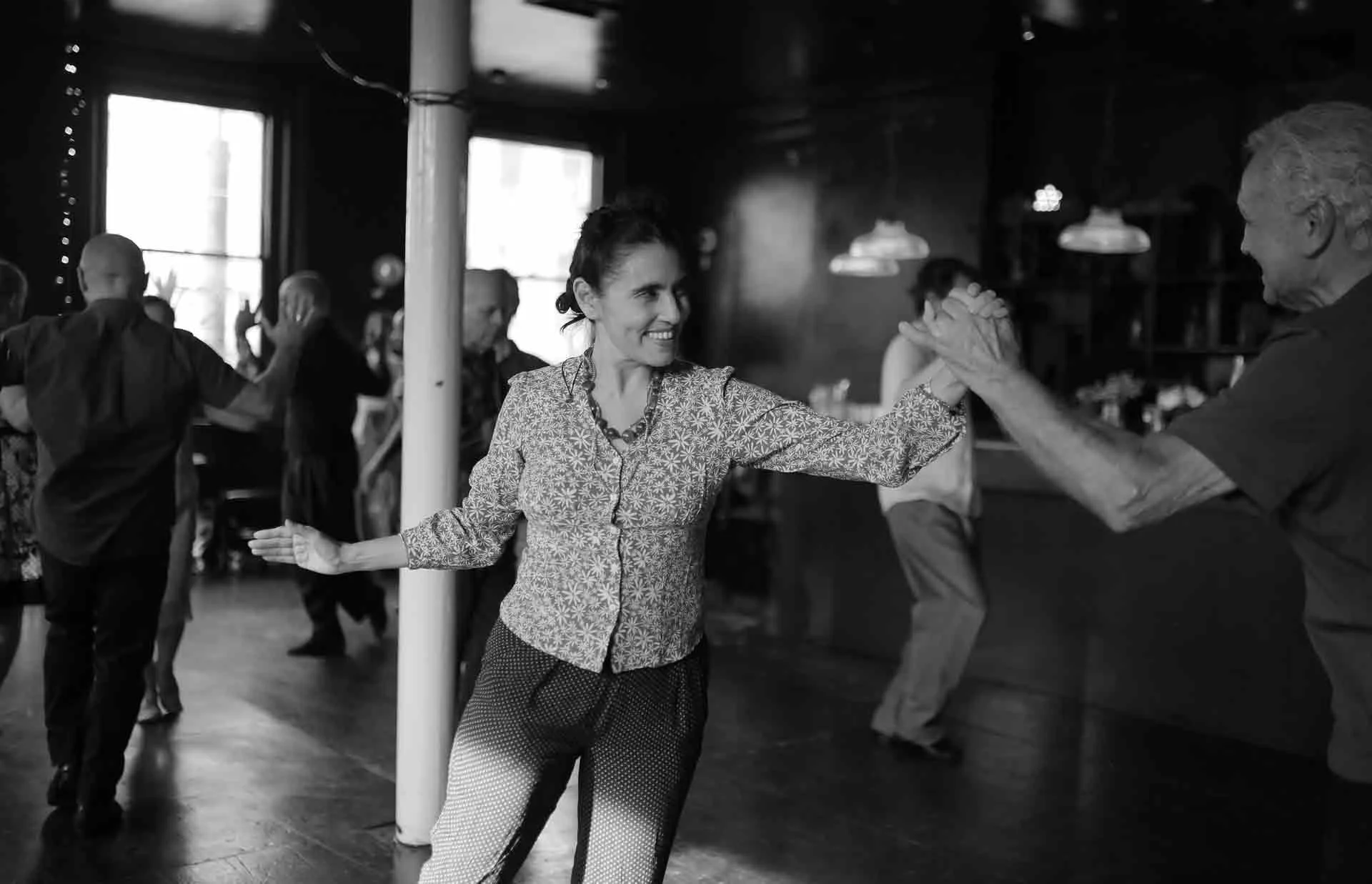 Natalia Hills teaching in Tango 178 Sunday classes in the New Cross House London 
