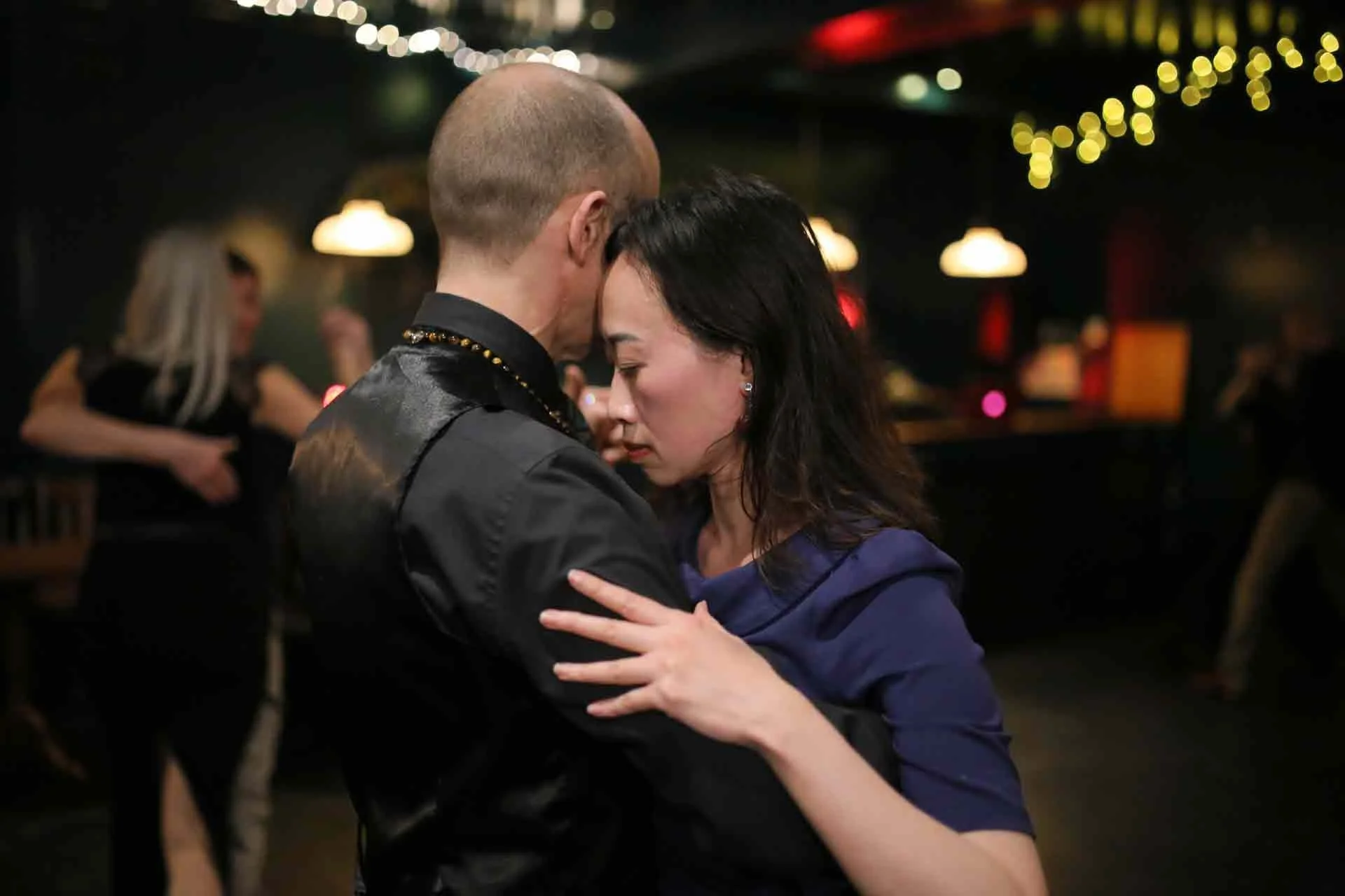 Si and Joyce dancing at Tango 178 a tango club running every Sunday in South London hosted by The New Cross House 