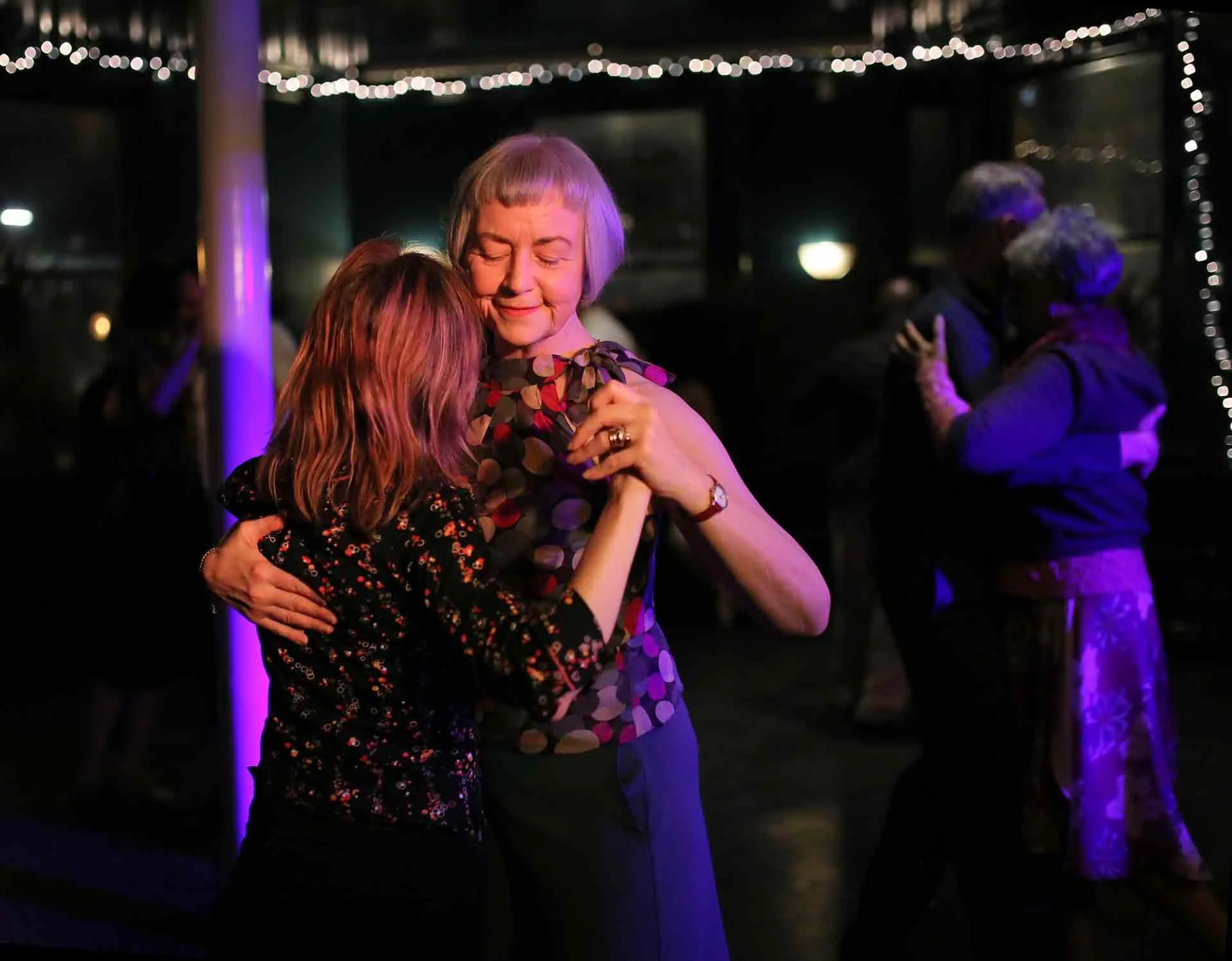 Kate and Luisa Dancing in Tango 178 London Tango Classes in The New Cross House Pub