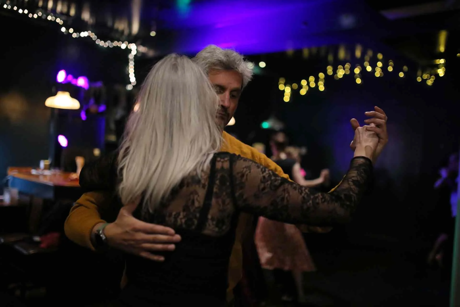 Ursula and Juan dancing in Tango 178 @ The New Cross House South London running every Sunday Classes and Social dance 