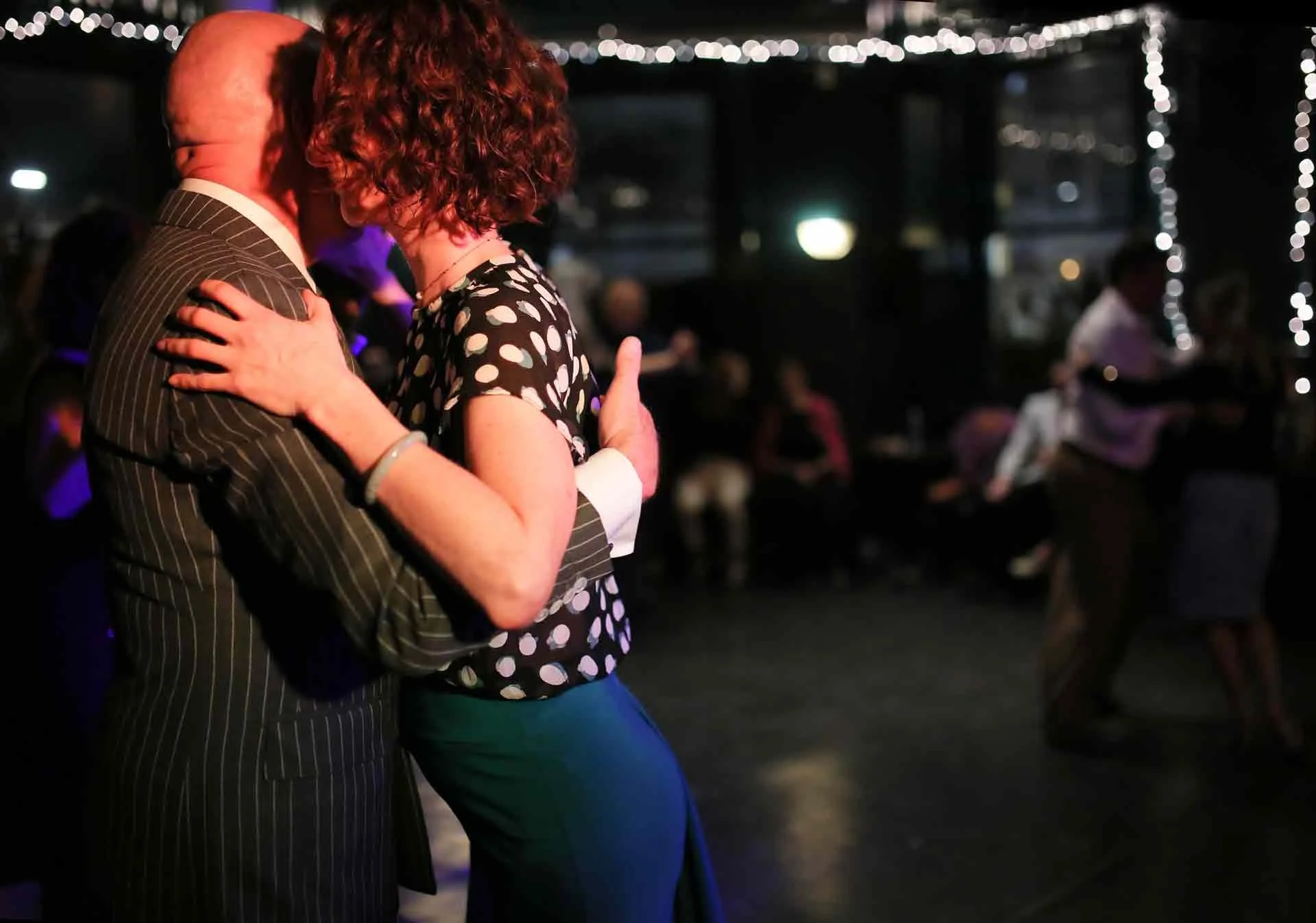 Peter and Fiona Dancing in Tango 178 London Tango Classes in The New Cross House Pub
