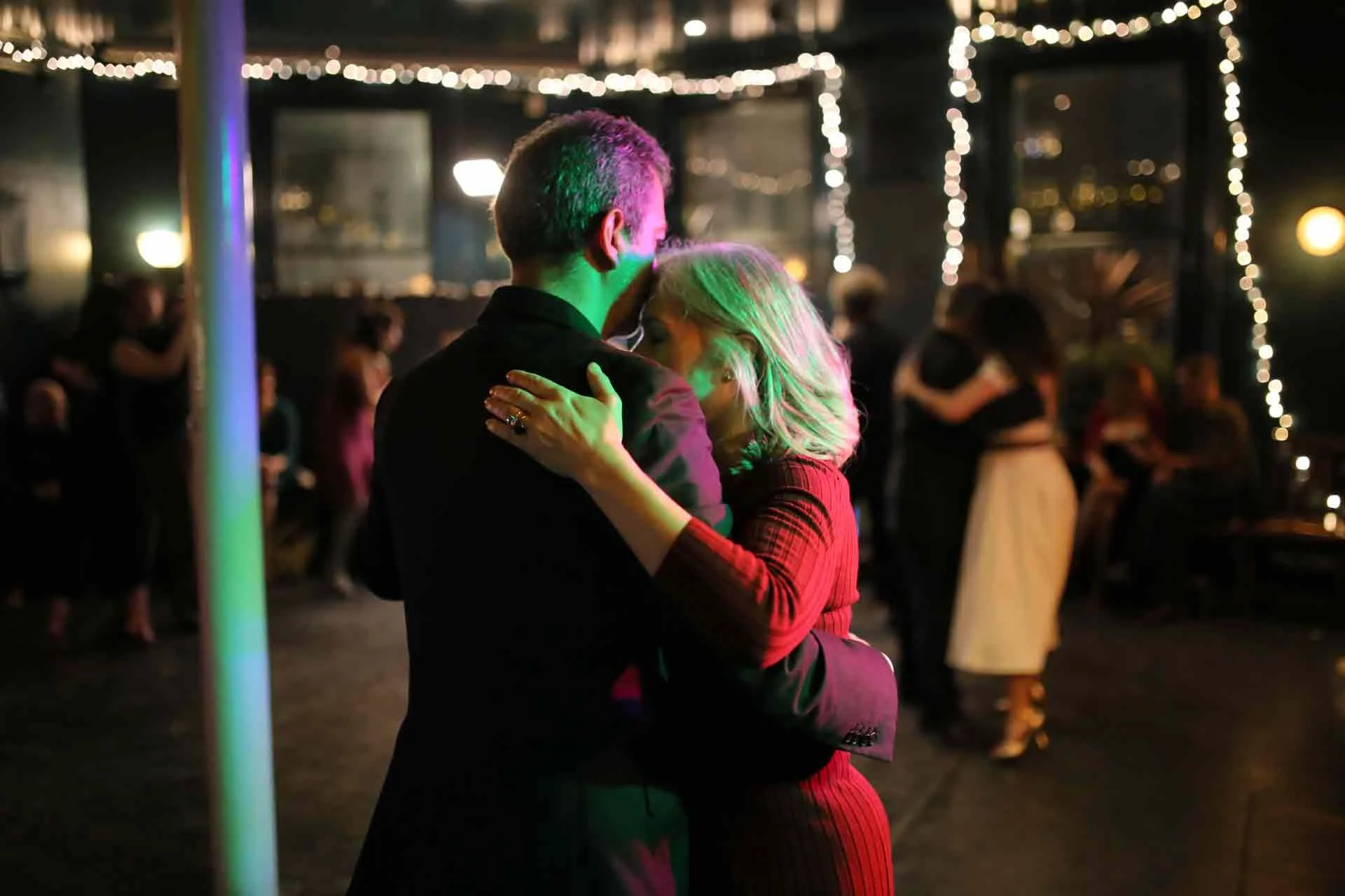 Carlitos our Tdj Carlos Cuzme and Simonetta Rigo dancing on the evening when Juan Martin Cararra and Stefania Colina performing at Tango 178 London Tango Classes  