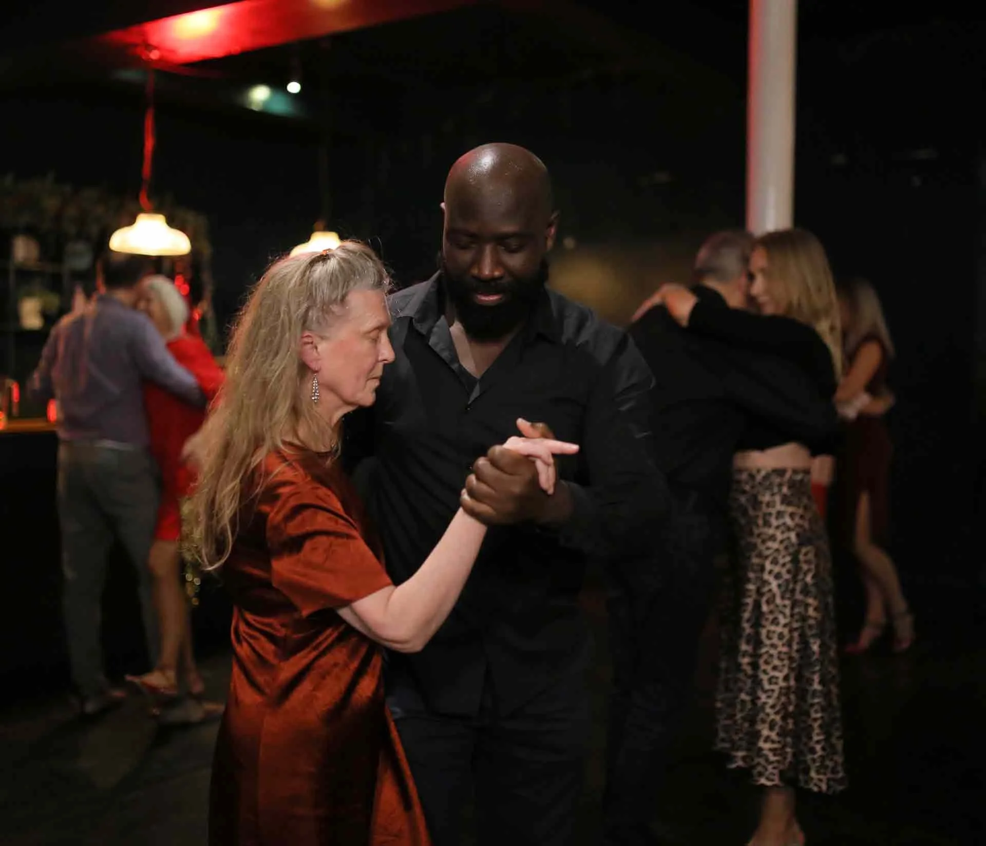 Sarah and Joseph dancing in the Tango 178 All Out Sparkle Christmas Party in New Cross House On Sunday 21st December. 