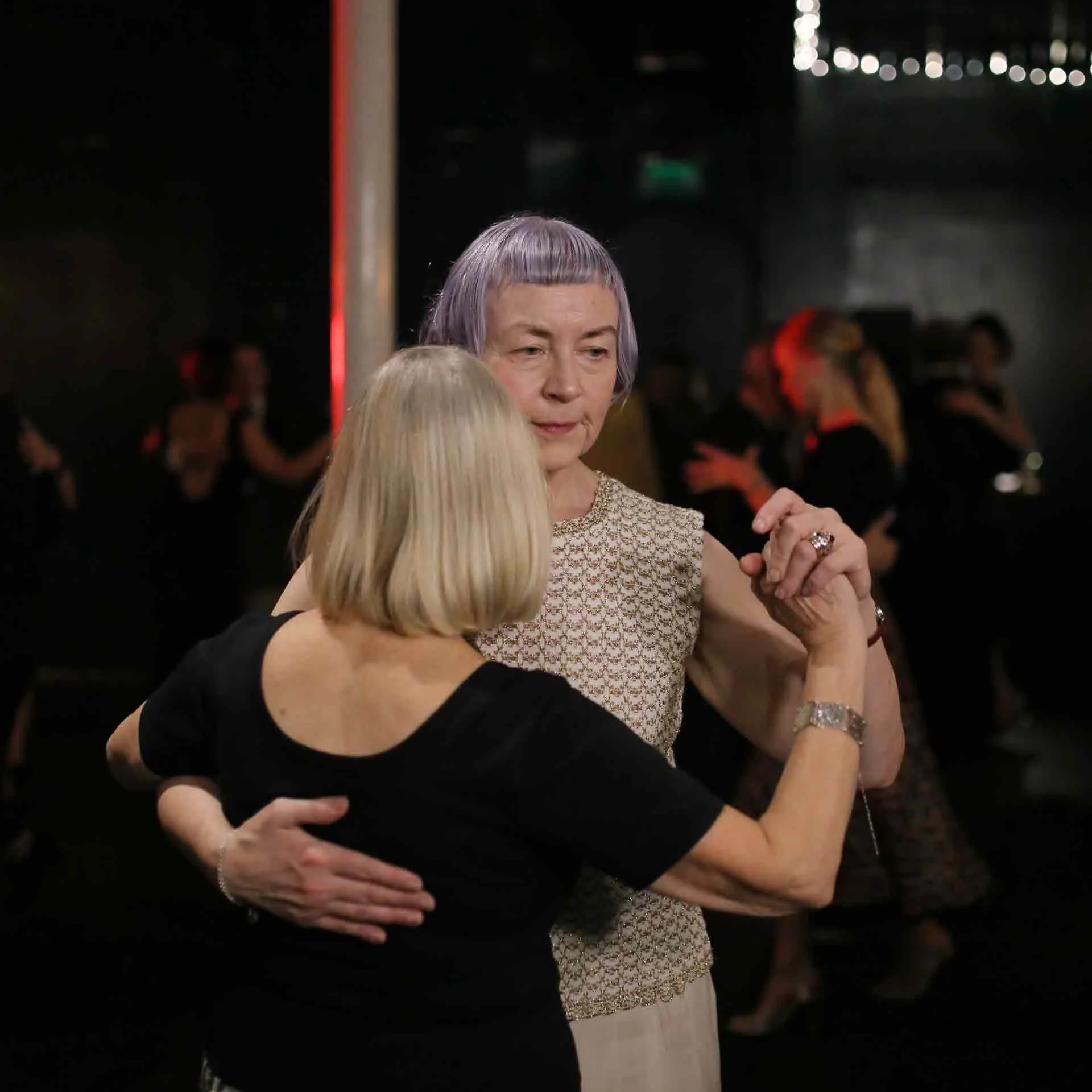 Kate and Sue dancing in the Tango 178 All Out Sparkle Christmas Party in New Cross House On Sunday 21st December. 