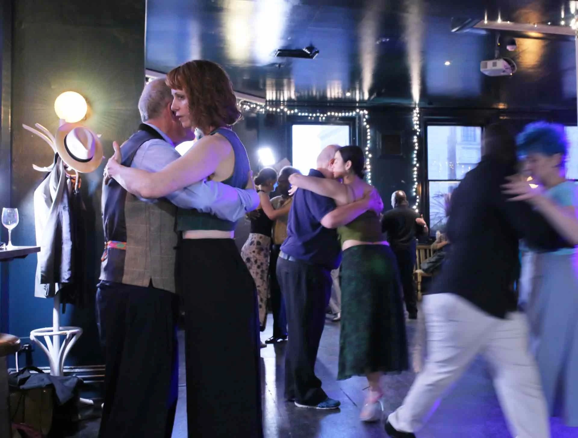 Emily and Clive In Tango 178 dancing in a lovely club running every Sunday in South London where you can bring a new friend Free every week!