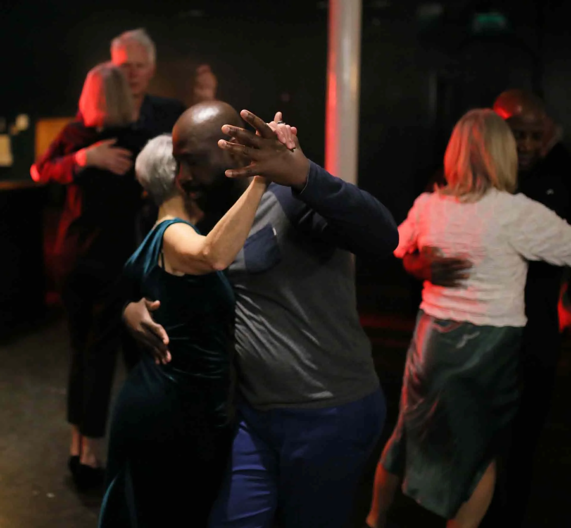 Joseph and Sally  enjoying themselves in Tango 178 London tango classes The New Cross House on a Sunday night
