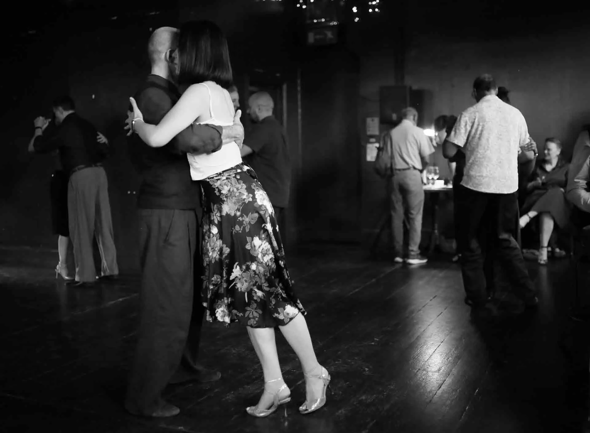 Si and Kristy daning in Tango 178 Sunday classes in the New Cross House London 