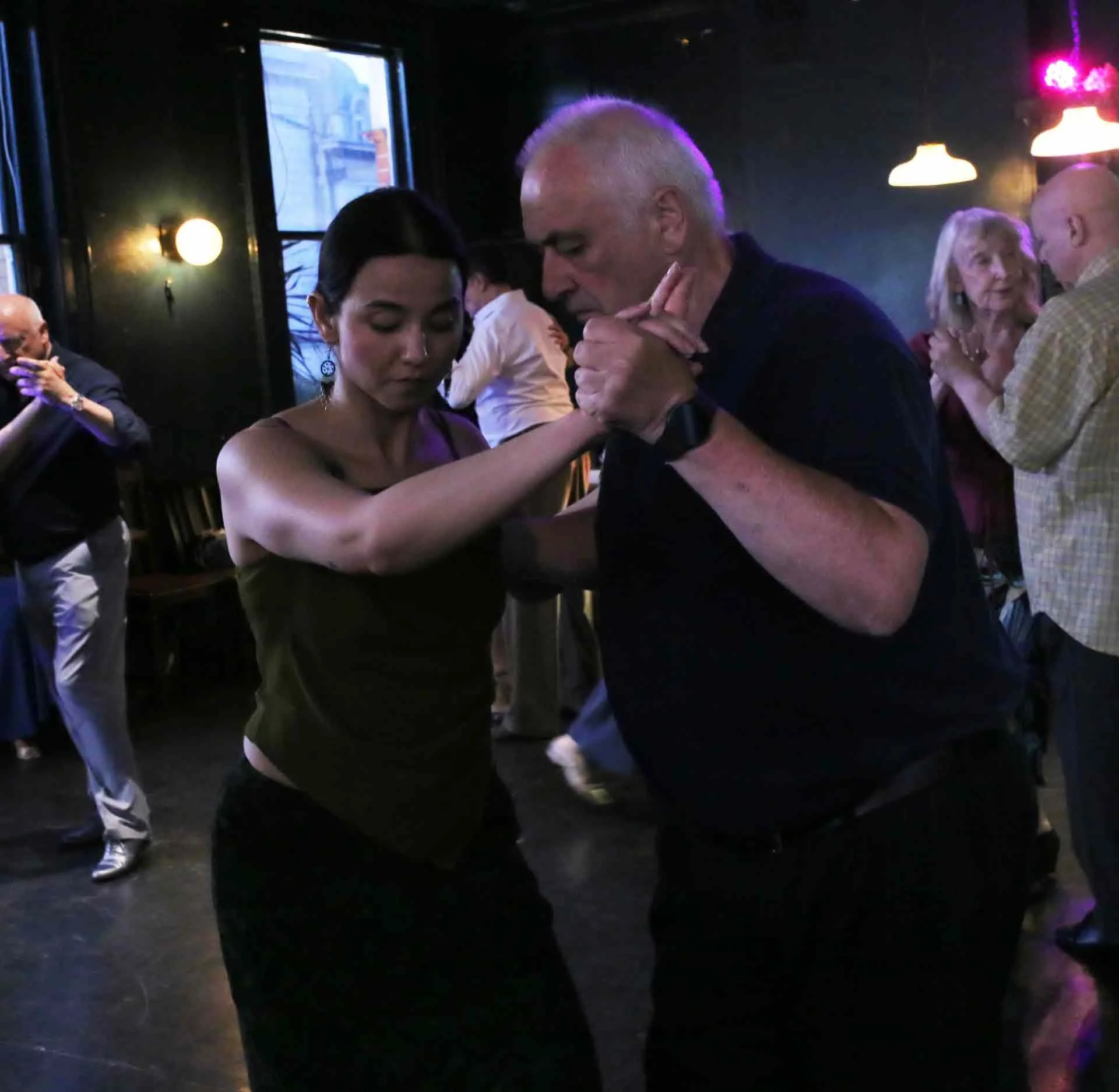 Berna and Paul In Tango 178 dancing in a lovely club running every Sunday in South London where you can bring a new friend Free every week!