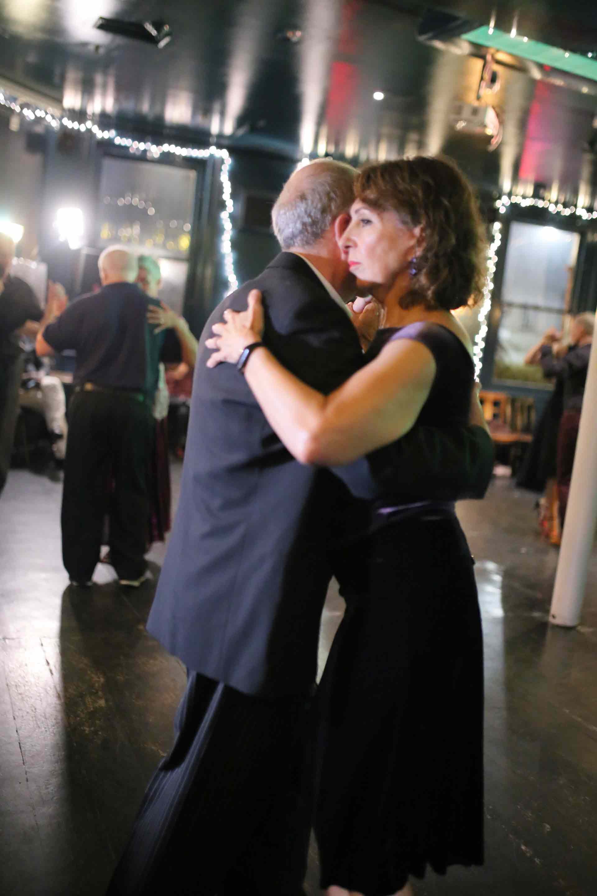 Clive and Laura dancing in Tango 178 a social tango club running every Sunday in the New Cross House Pub in South LondonBring a friend new to tango 178 Free