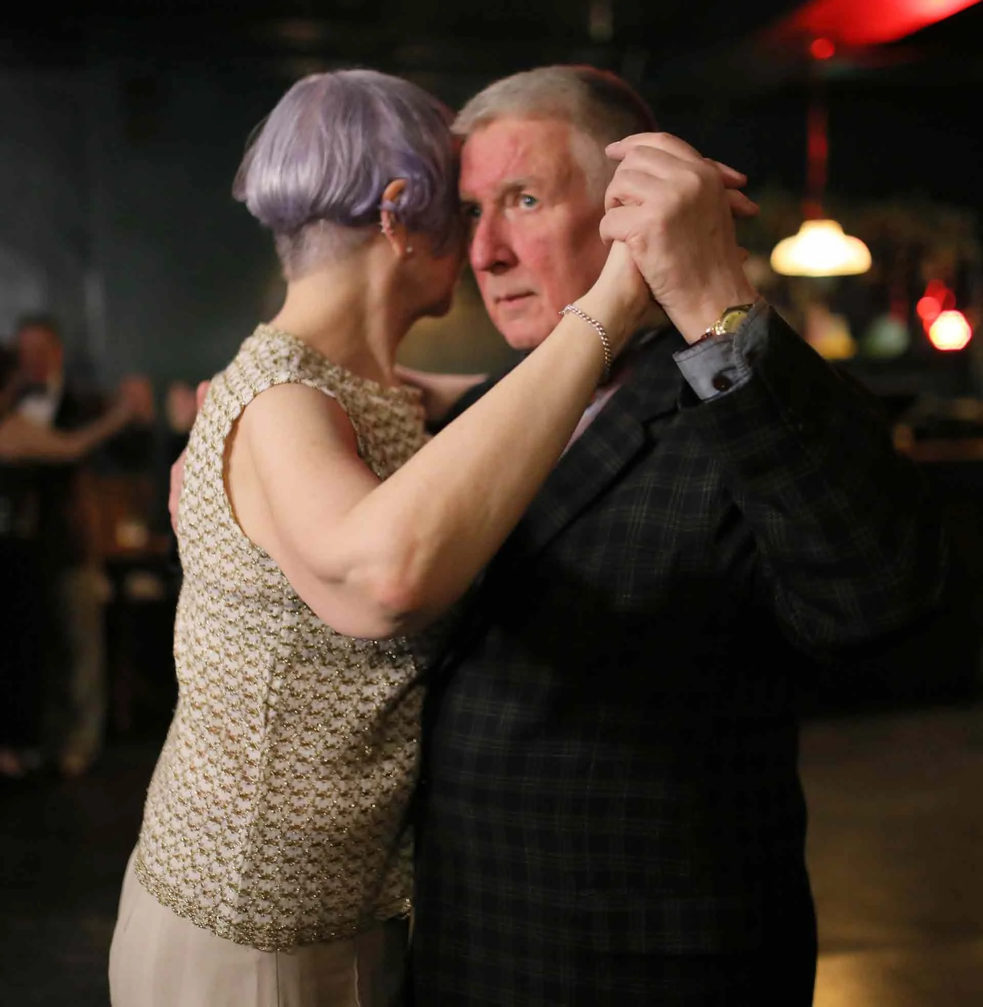 Kate and Chris dancing in the Tango 178 All Out Sparkle Christmas Party in New Cross House On Sunday 21st December. 