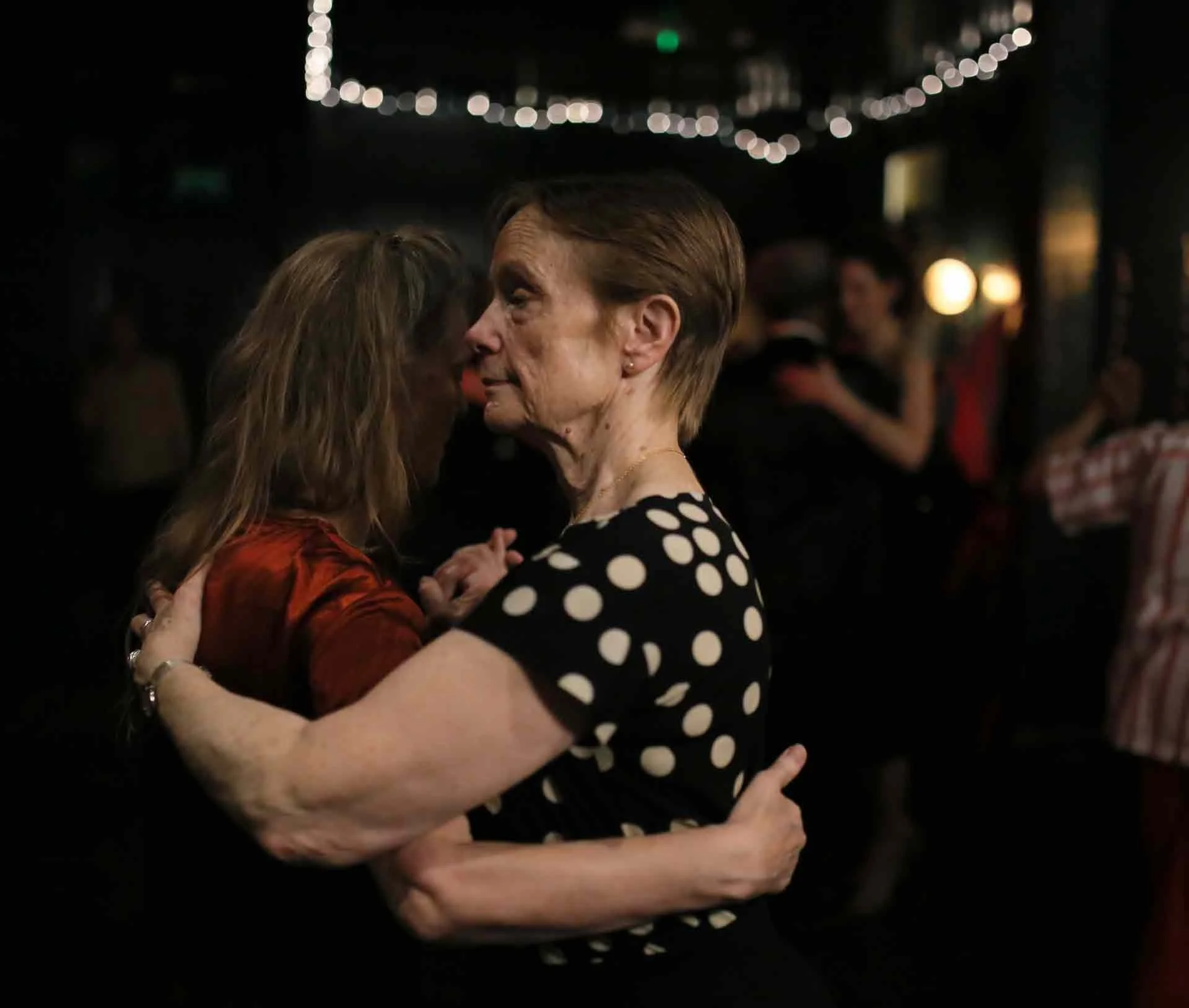 Sarah and Cathy dancing in the Tango 178 All Out Sparkle Christmas Party in New Cross House On Sunday 21st December. 