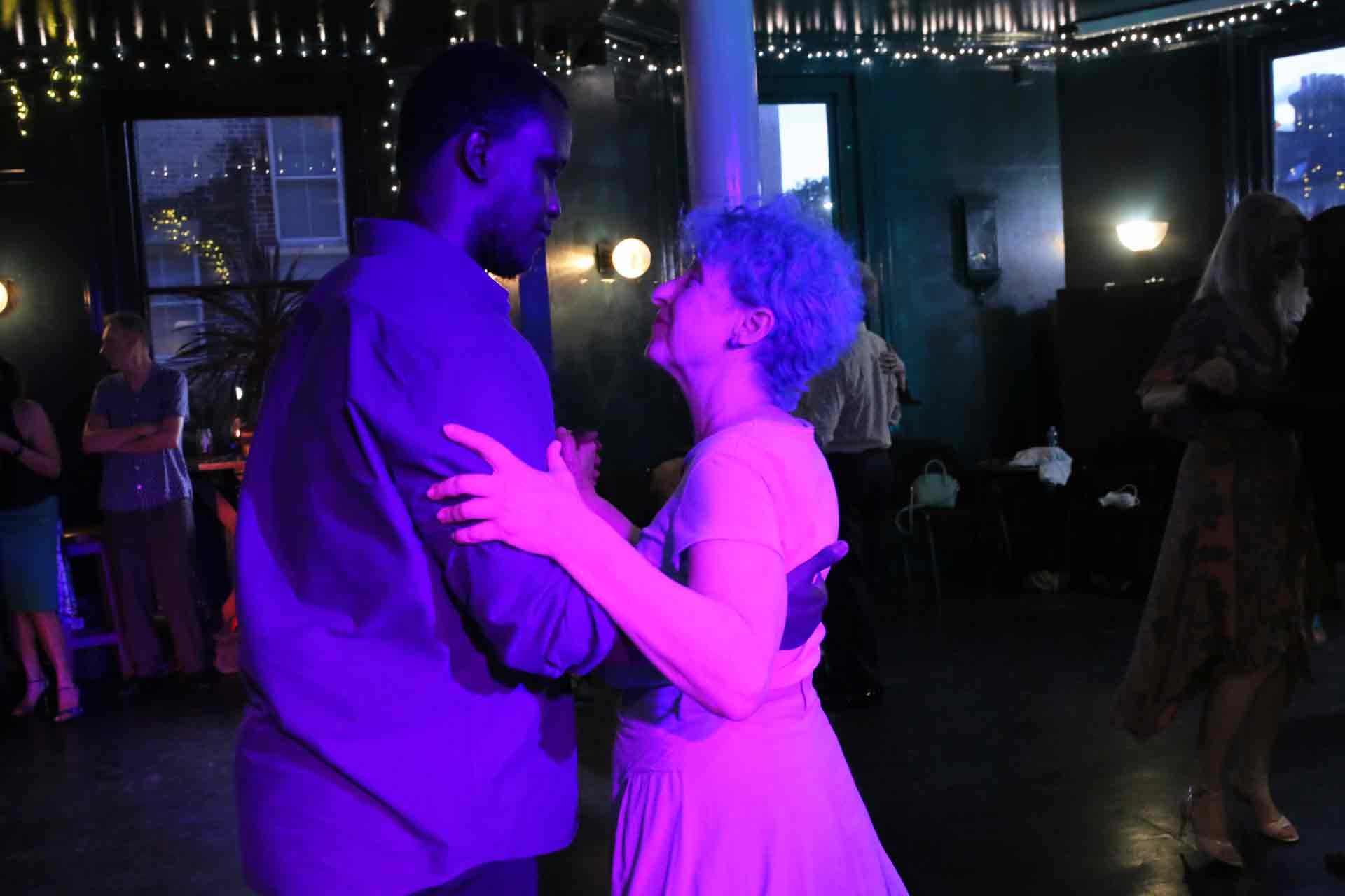Claude and Cinzia In Tango 178 dancing in a lovely club running every Sunday in South London where you can bring a new friend Free every week!
