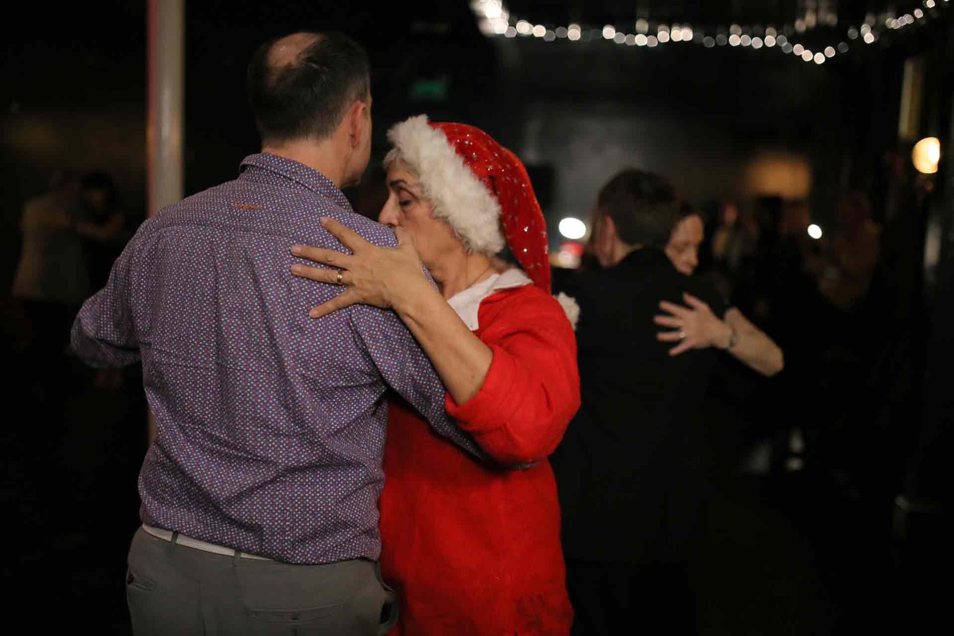 Sebastiano and Kamlesh dancing in the Tango 178 All Out Sparkle Christmas Party in New Cross House On Sunday 21st December. 
