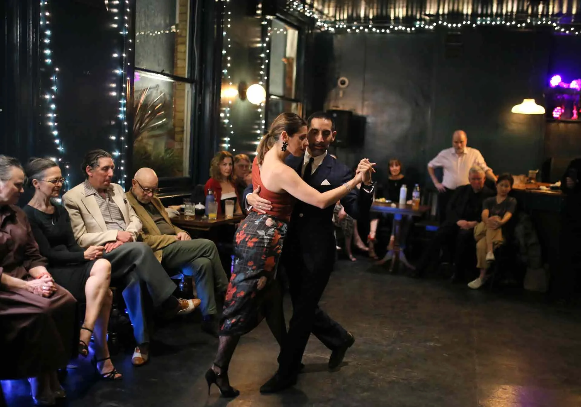 Juan Martin Cararra and Stefania Colina performing at Tango 178 London Tango Classes  