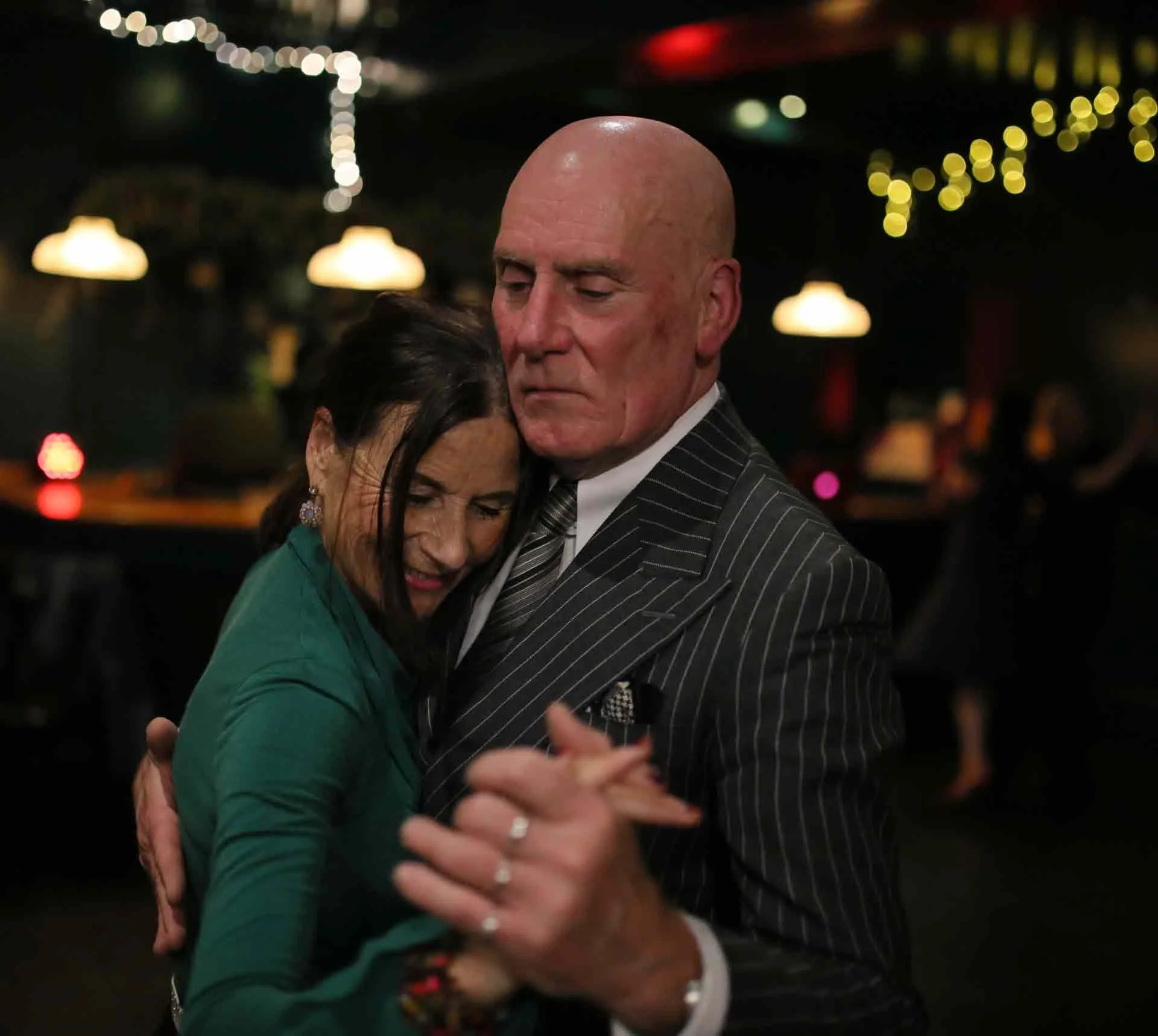 Kim and Peter dancing at Tango 178 a tango club running every Sunday in South London hosted by The New Cross House 