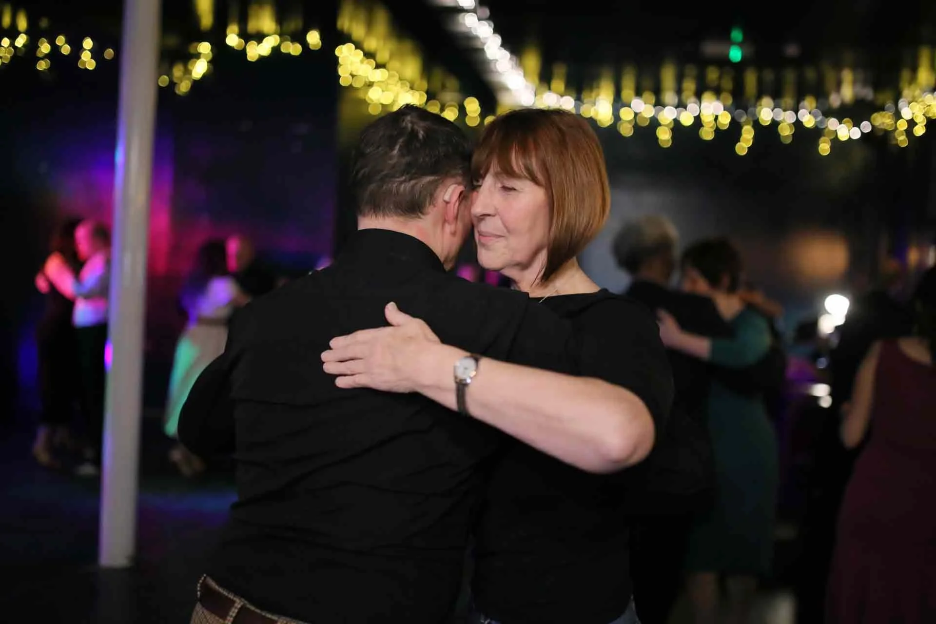 Mark dancing on the evening when Juan Martin Cararra and Stefania Colina performing at Tango 178 London Tango Classes  