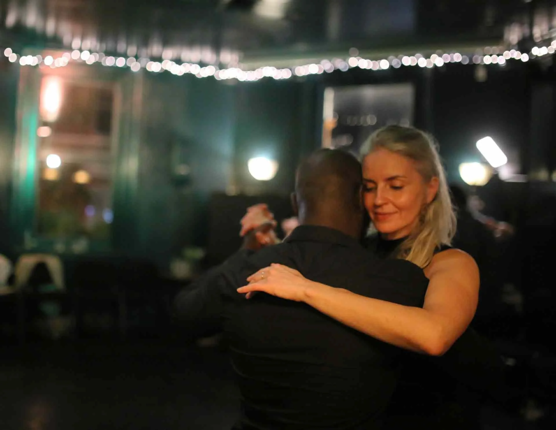 Joseh and Ursula dancing in Tango 178 a social tango club running every Sunday in the New Cross House Pub in South LondonBring a friend new to tango 178 Free