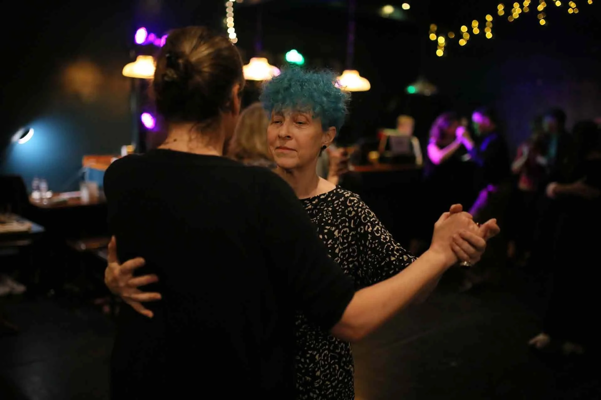 Maria and Cinzia dancing in Tango 178 @ The New Cross House South London running every Sunday Classes and Social dance 