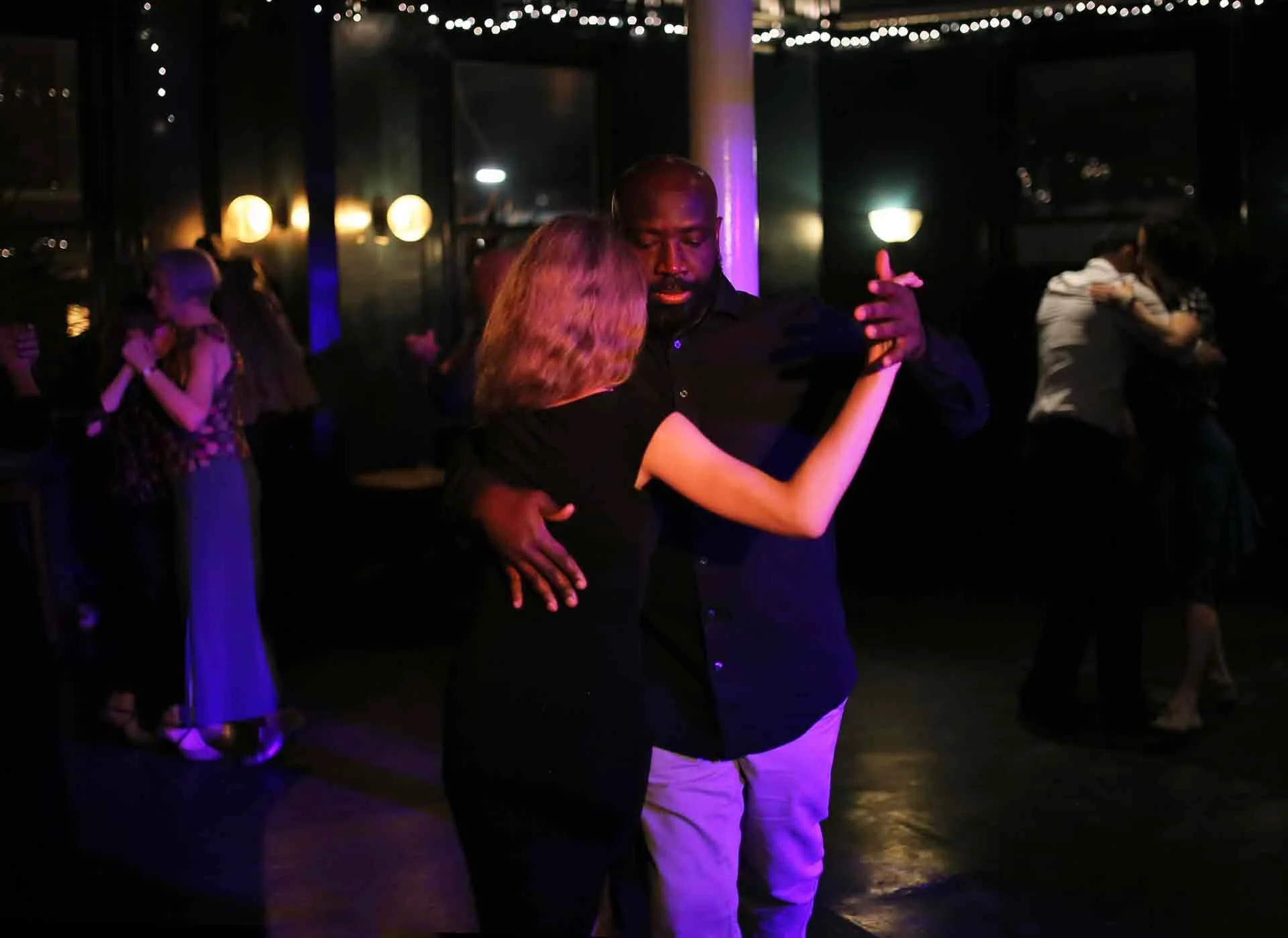 Flavia and Joseph Dancing in Tango 178 London Tango Classes in The New Cross House Pub