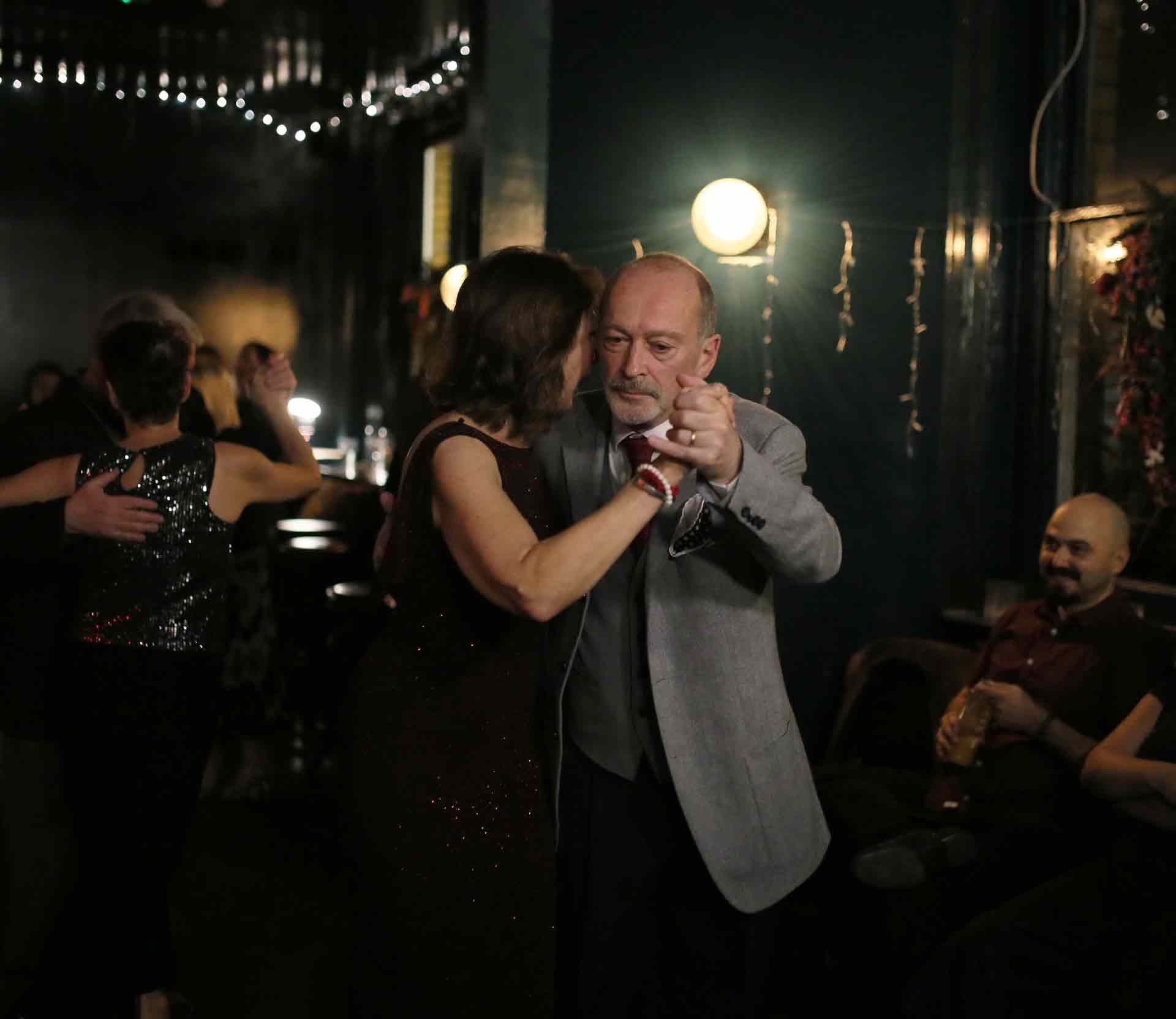 Laura and Clive dancing in the Tango 178 All Out Sparkle Christmas Party in New Cross House On Sunday 21st December. 