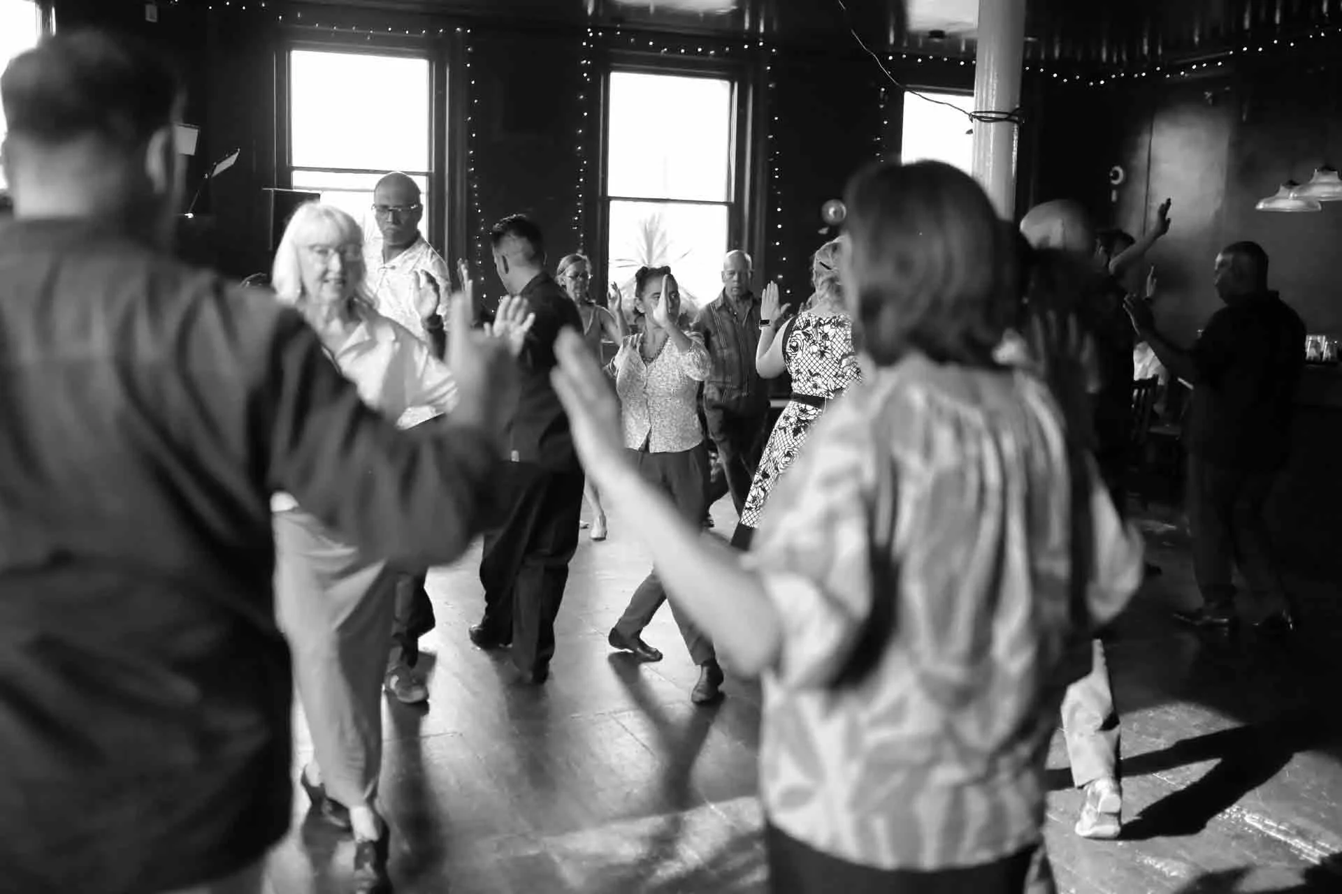 Natalia Hills and Rojer Zalazar teaching in Tango 178 Sunday classes in the New Cross House London 